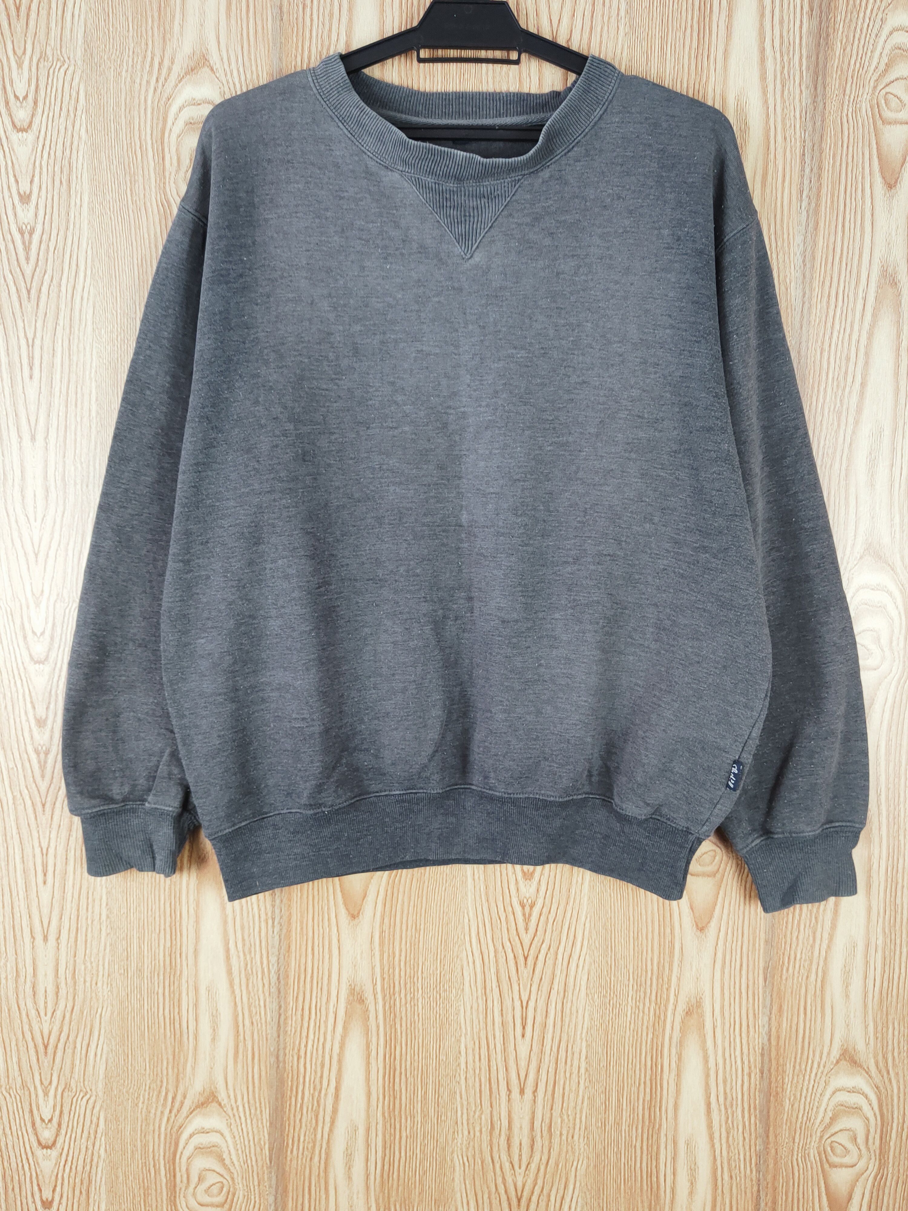 Japanese Brand × Vintage Vintage Faded Slash² Dark Gray Sweatshirts Size US M / EU 48-50 / 2 - 1 Thumbnail