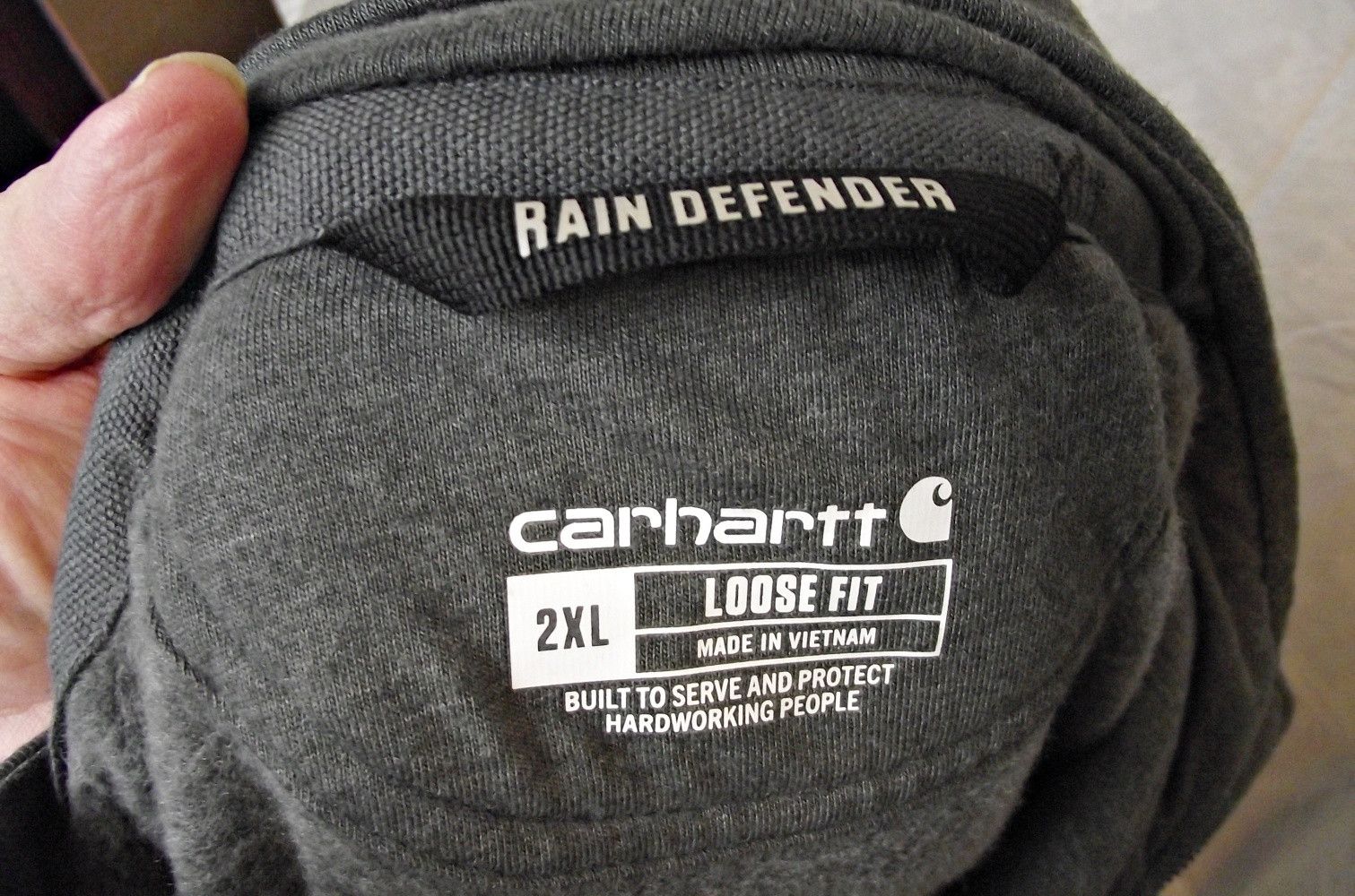 Carhartt 100617 Dark Gray 1/4 Zip Rain Defender Hoodie 2XL Pacmet Size US XXL / EU 58 / 5 - 6 Thumbnail