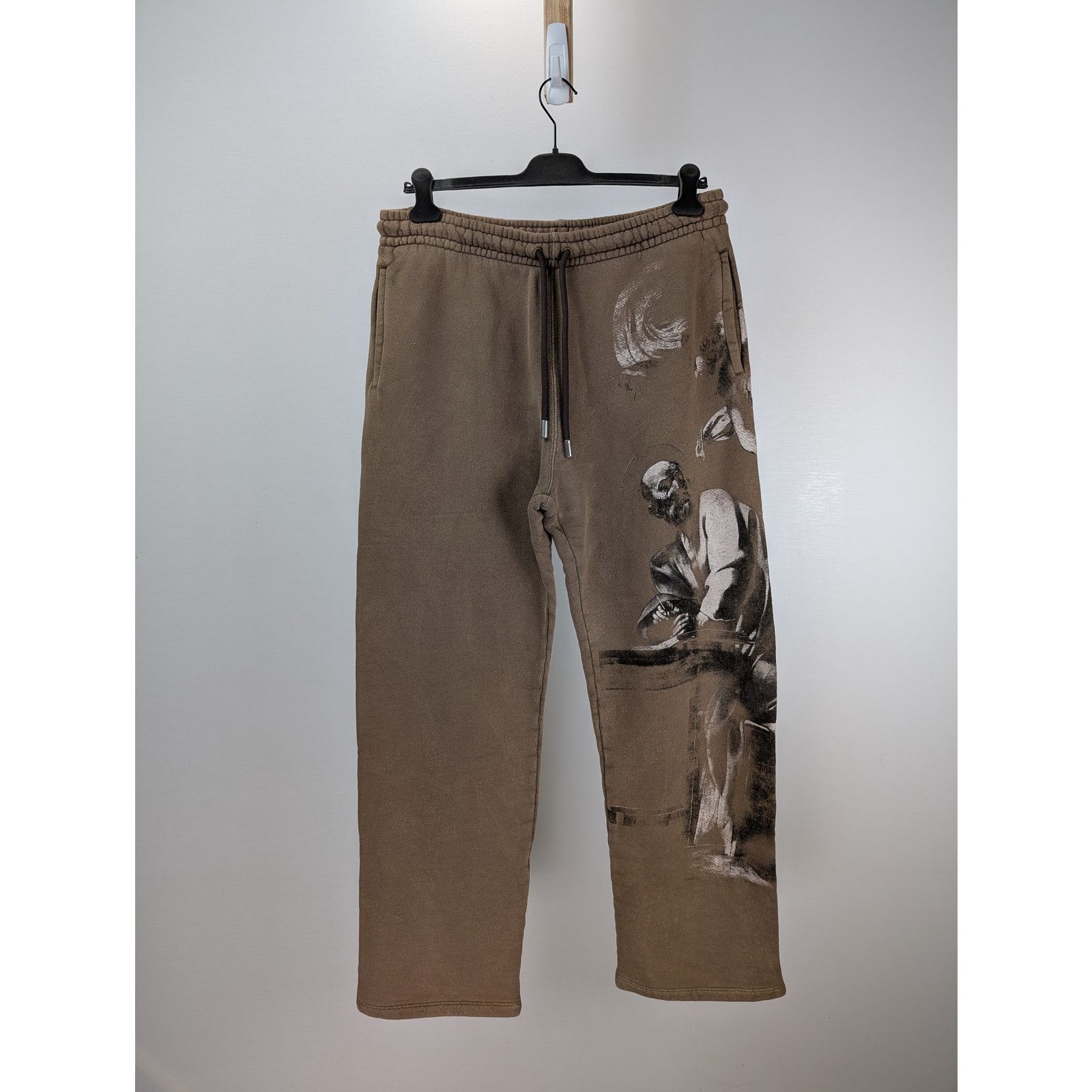 Off-White o1rshd1 BW S.Matthew Sweatpants Rain Drum Grey Size US 36 / EU 52 - 1 Thumbnail