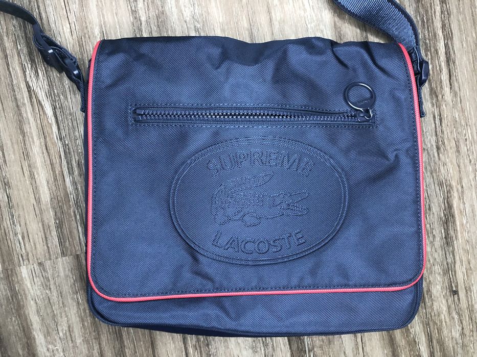 Supreme FW19 Supreme Lacoste Small Messenger Bag | Grailed