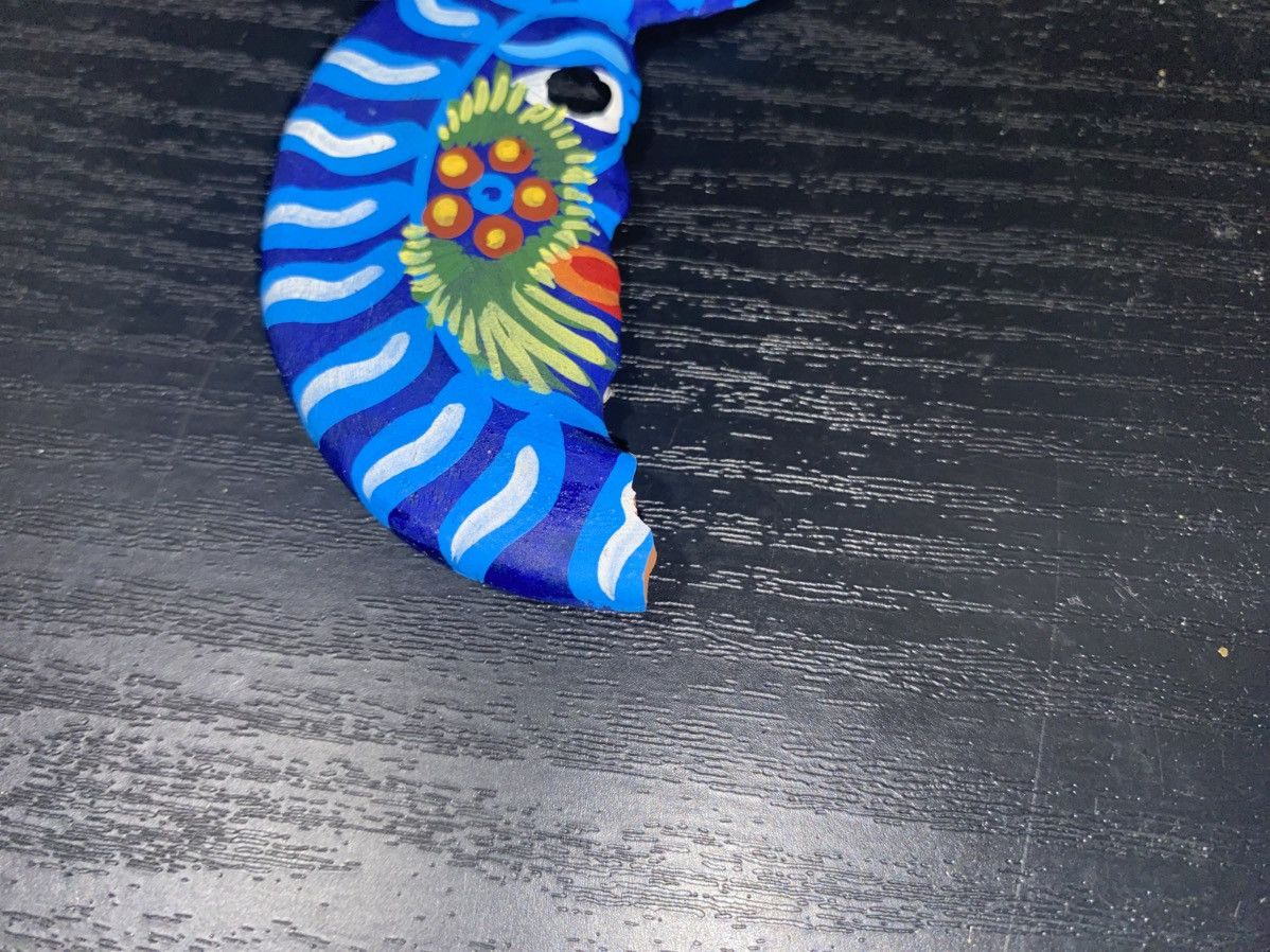 Handmade × Homemade Crescent 🌙 moon colorful artsy painted magnet home office ! Size ONE SIZE - 3 Thumbnail
