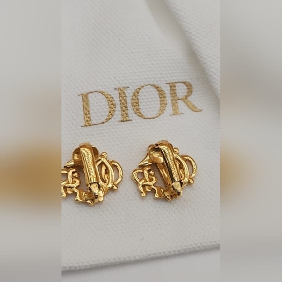 Dior Christian Dior 2000s Logo clip-on earrings Size ONE SIZE - 2 Thumbnail