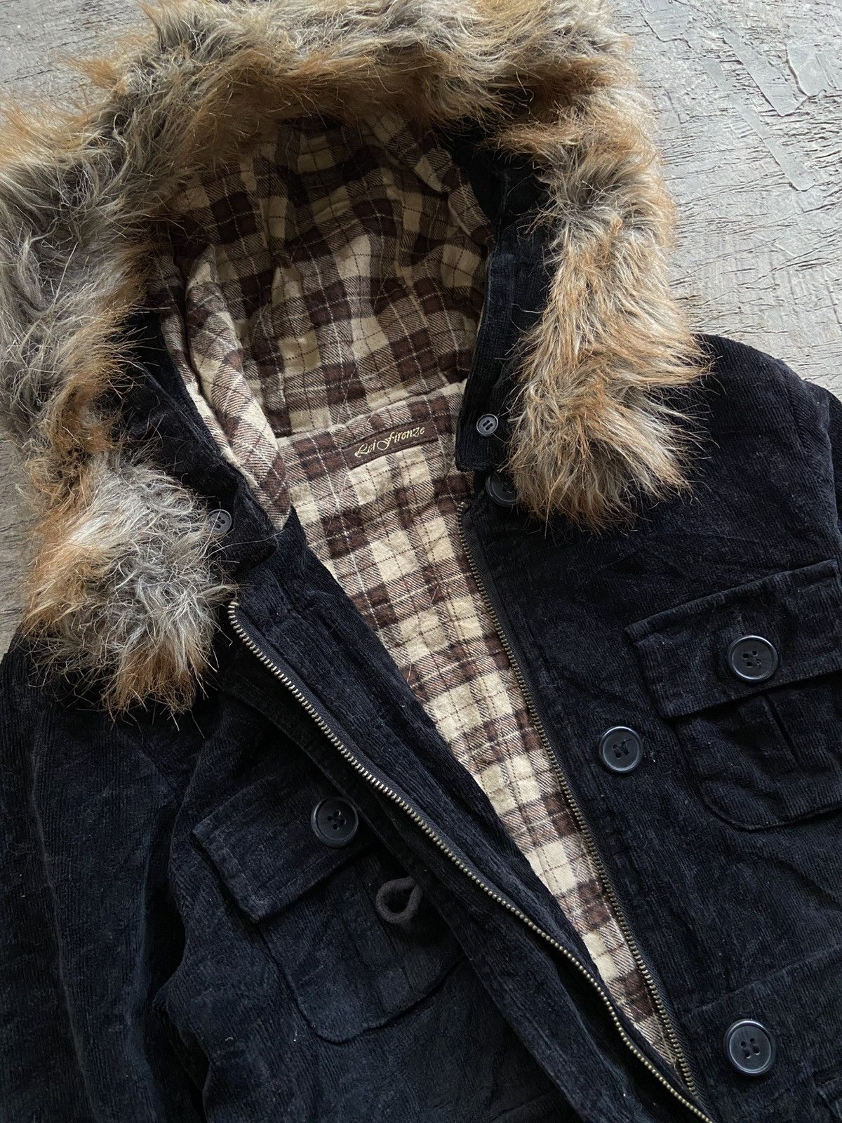 If Six Was Nine 2000s Lei Firenze - Vkei Apocalypse Corduroy Fur Jacket Size US S / EU 44-46 / 1 - 5 Thumbnail