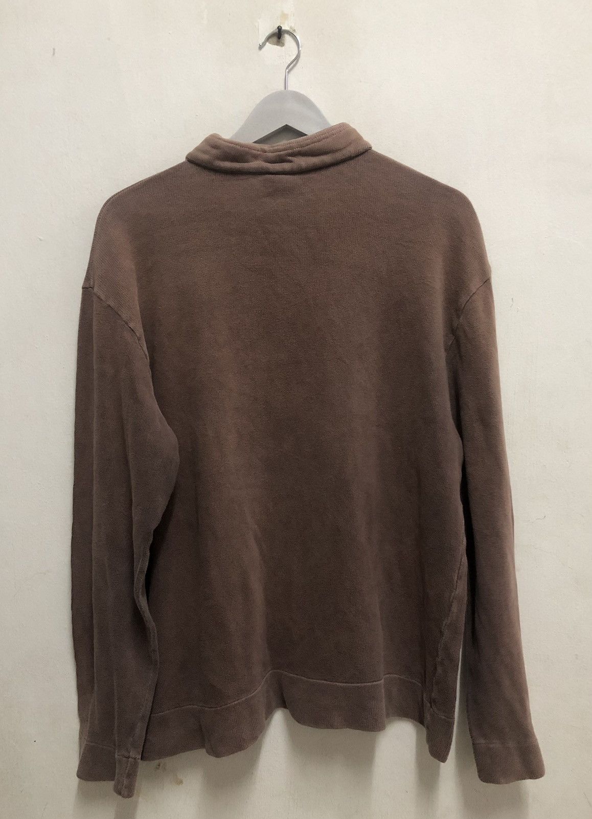 Stone Island × Vintage Vtg Stone Island Button Up Fleece Sweatshirt Size US XL / EU 56 / 4 - 2 Thumbnail