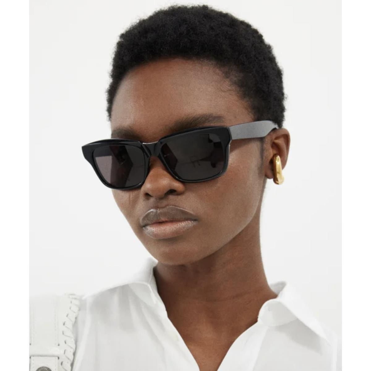 Balenciaga NEW BALENCIAGA BB0346S 001 SQUARE BLACK UNISEX SUNGLASSES Size ONE SIZE - 3 Thumbnail