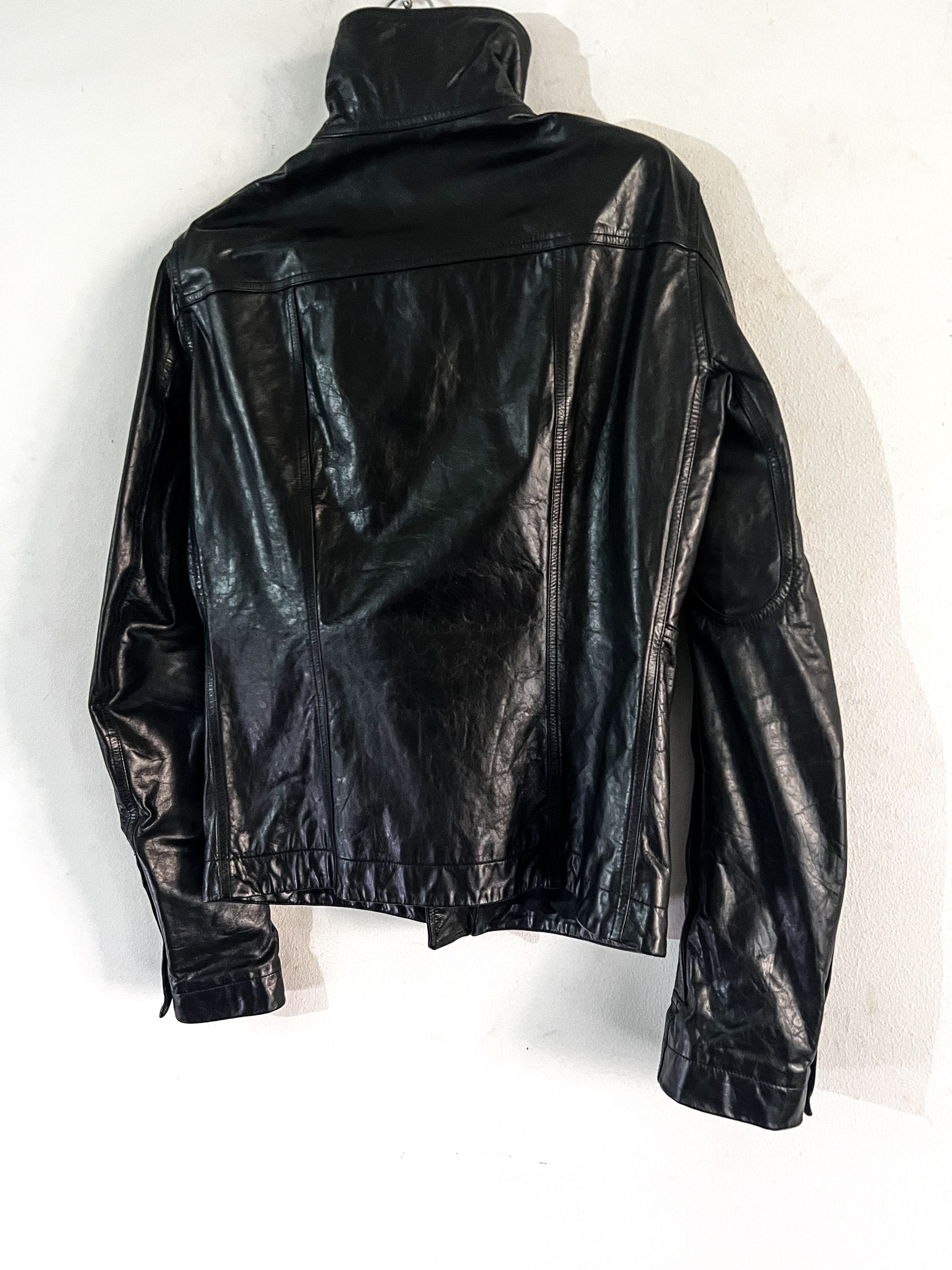 Rick Owens F/W 20 "PERFORMA" Asymmetrical Leather Biker Jacket Size US M / EU 48-50 / 2 - 9 Thumbnail