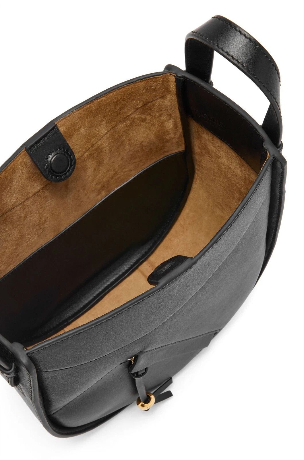 Loewe LOEWE Hammock Slice $3350 Black Shiny Lthr Bag New Auth Size ONE SIZE - 5 Thumbnail