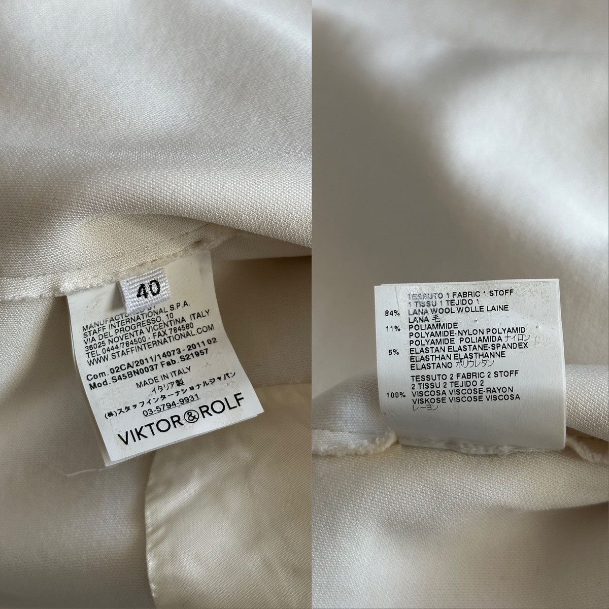 Maison Margiela Maison Margiela x Viktor & Rolf Cut-off wool cropped blazer Size S / US 4 / IT 40 - 5 Thumbnail