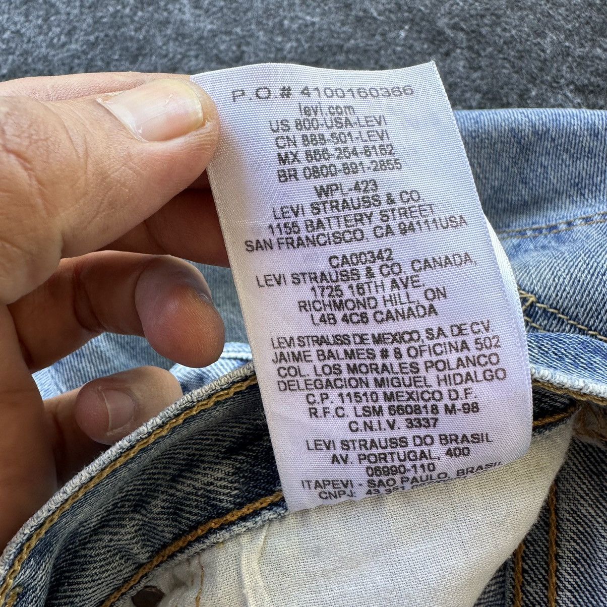 Levi's Vintage Levis 501 Mexico Blue Denim 33x34 D635 Size US 33 - 19 Thumbnail