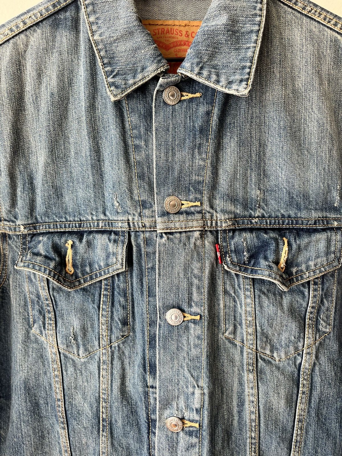Levi's Grunge Denim Levi Jacket Medium Size US M / EU 48-50 / 2 - 3 Thumbnail