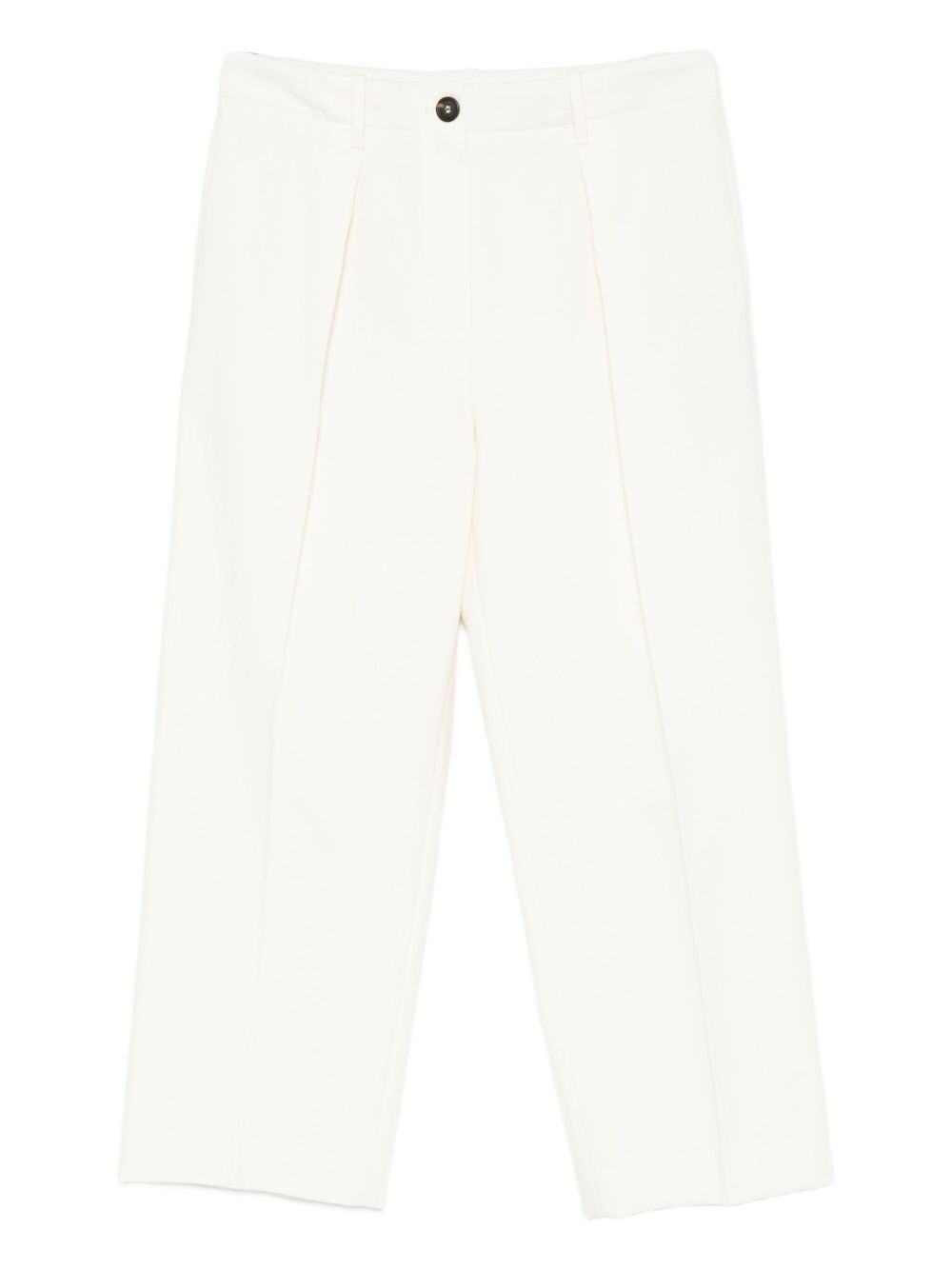 CROPPED COTTON TROUSERS