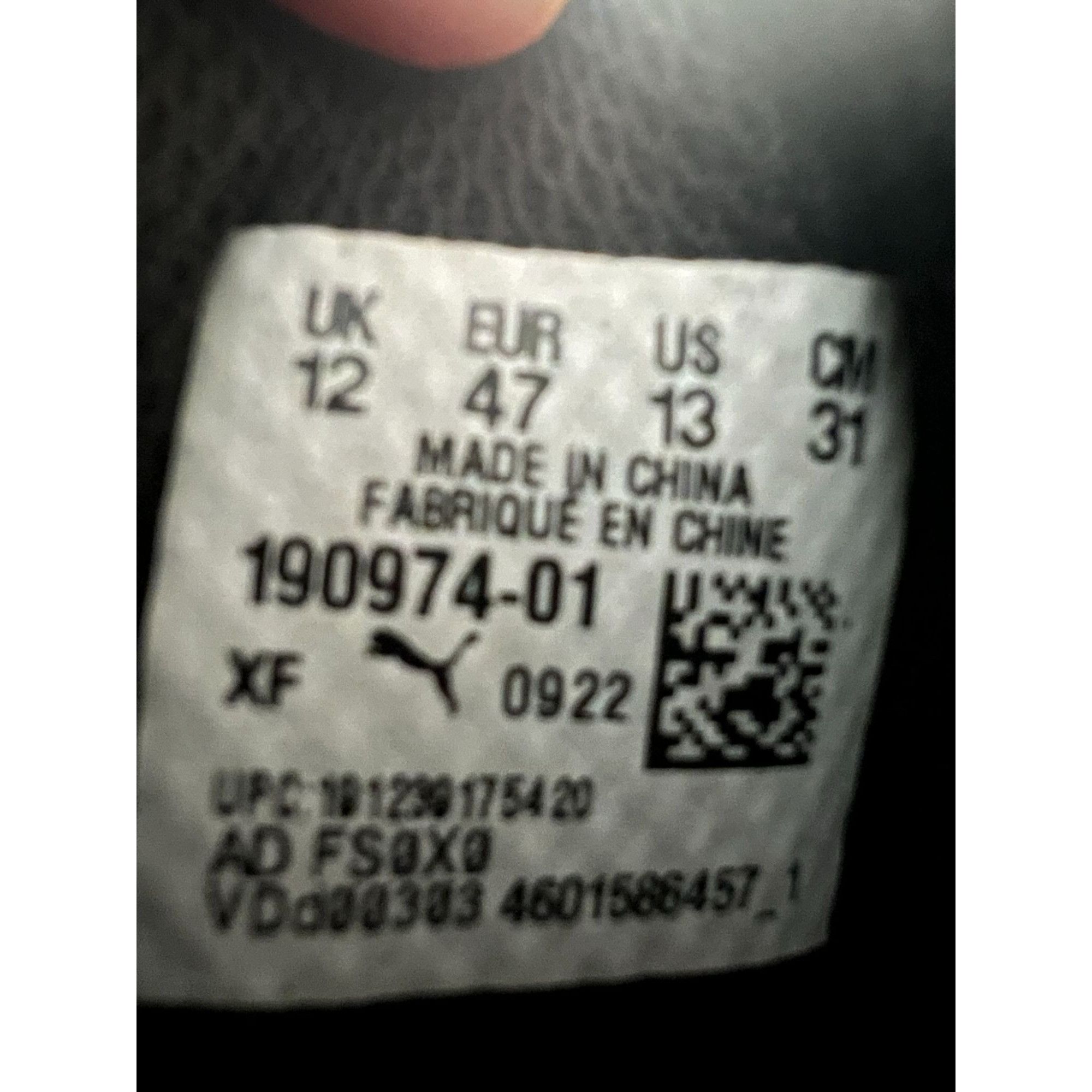 Puma Puma Mens White & Black Athletic Shoes With Cushioned Soles Size US 13 / EU 46 - 7 Thumbnail