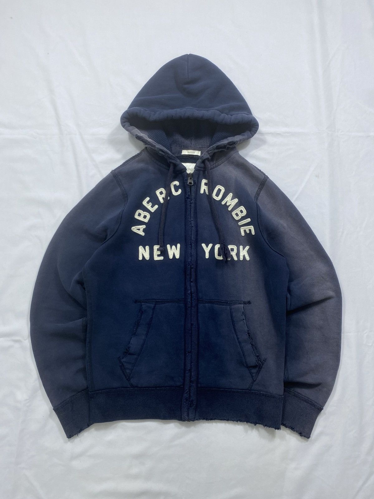 Abercrombie & Fitch SICK DISTRESSED FADED ABERCROMBIE FUR ZIP HOODIE Size US M / EU 48-50 / 2 - 1 Thumbnail