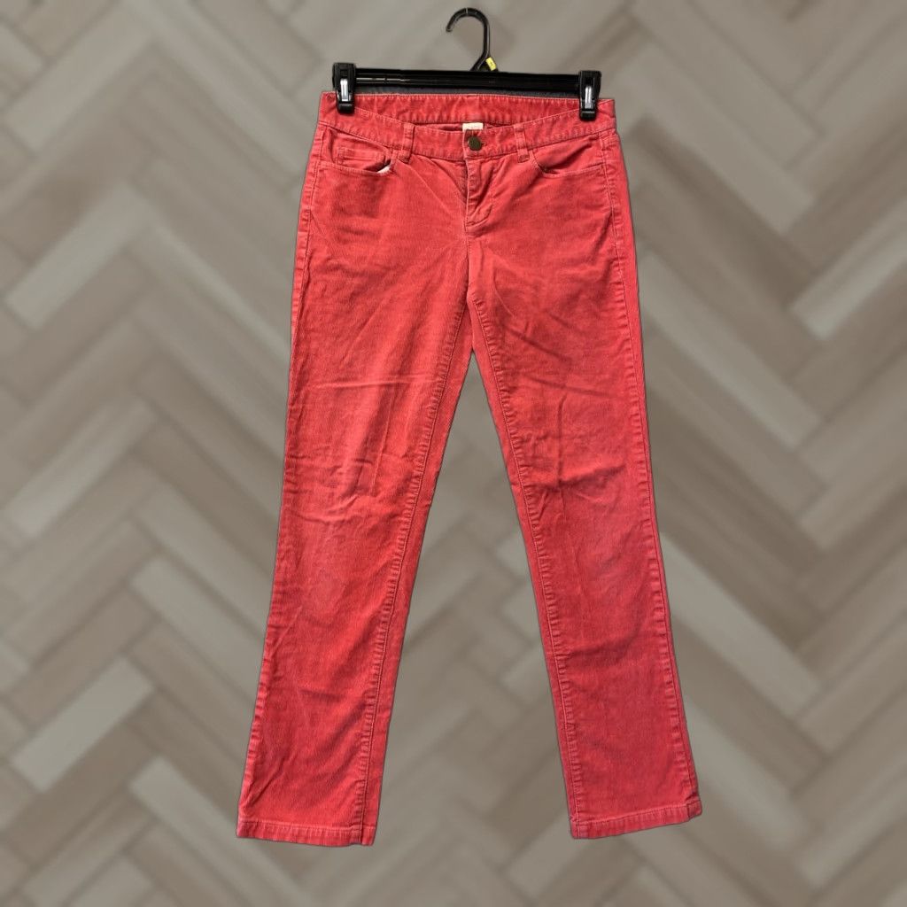 Vintage J Crew Pants 27S Corduroy Modern Straight Deep Pink Straight Stretch 118-8 Size 27" / US 4 / IT 40 - 1 Thumbnail