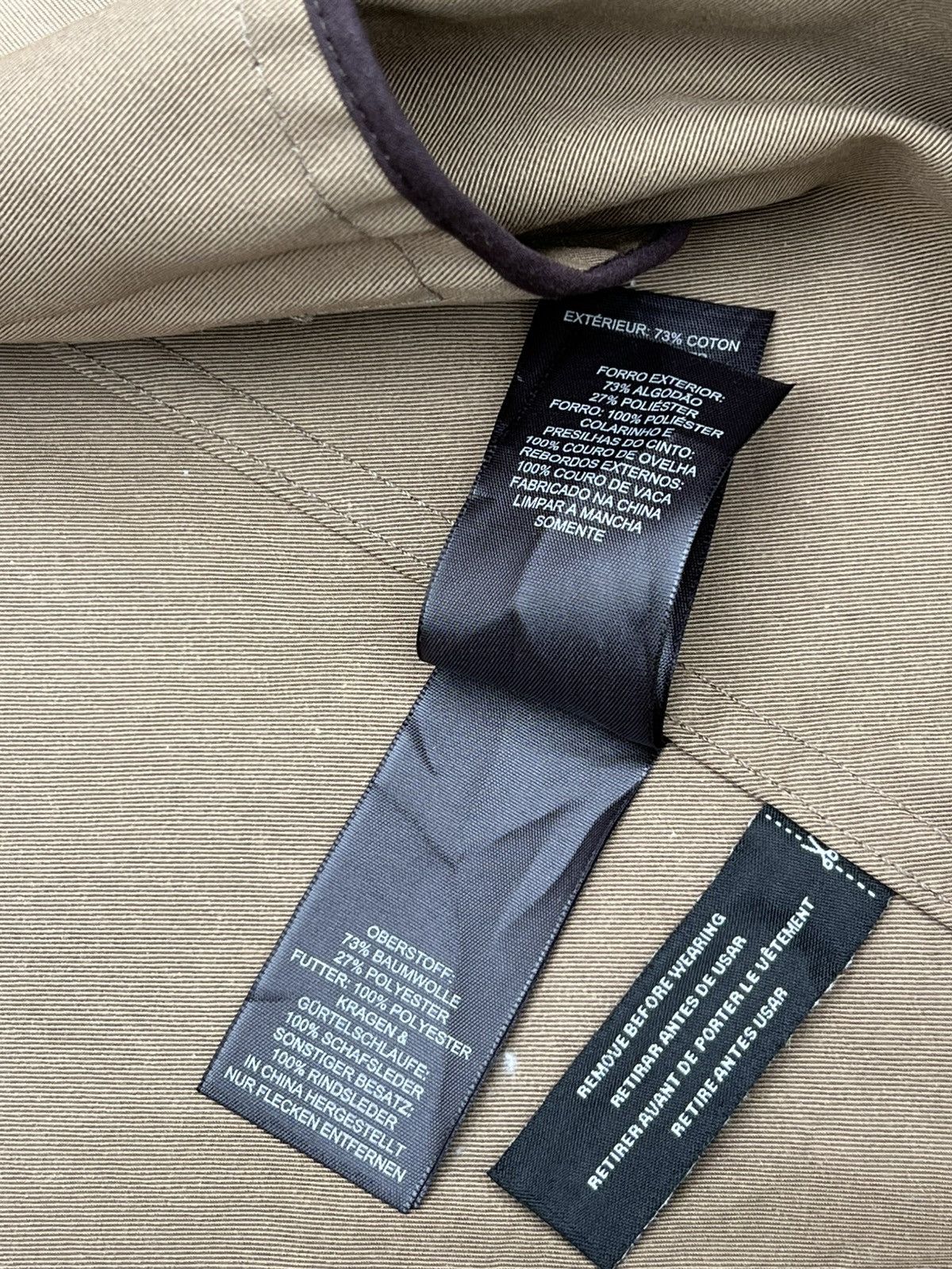 Coach Coach Men’s Beige Double-Breasted Trench Coat, Size M. Size US M / EU 48-50 / 2 - 20 Thumbnail