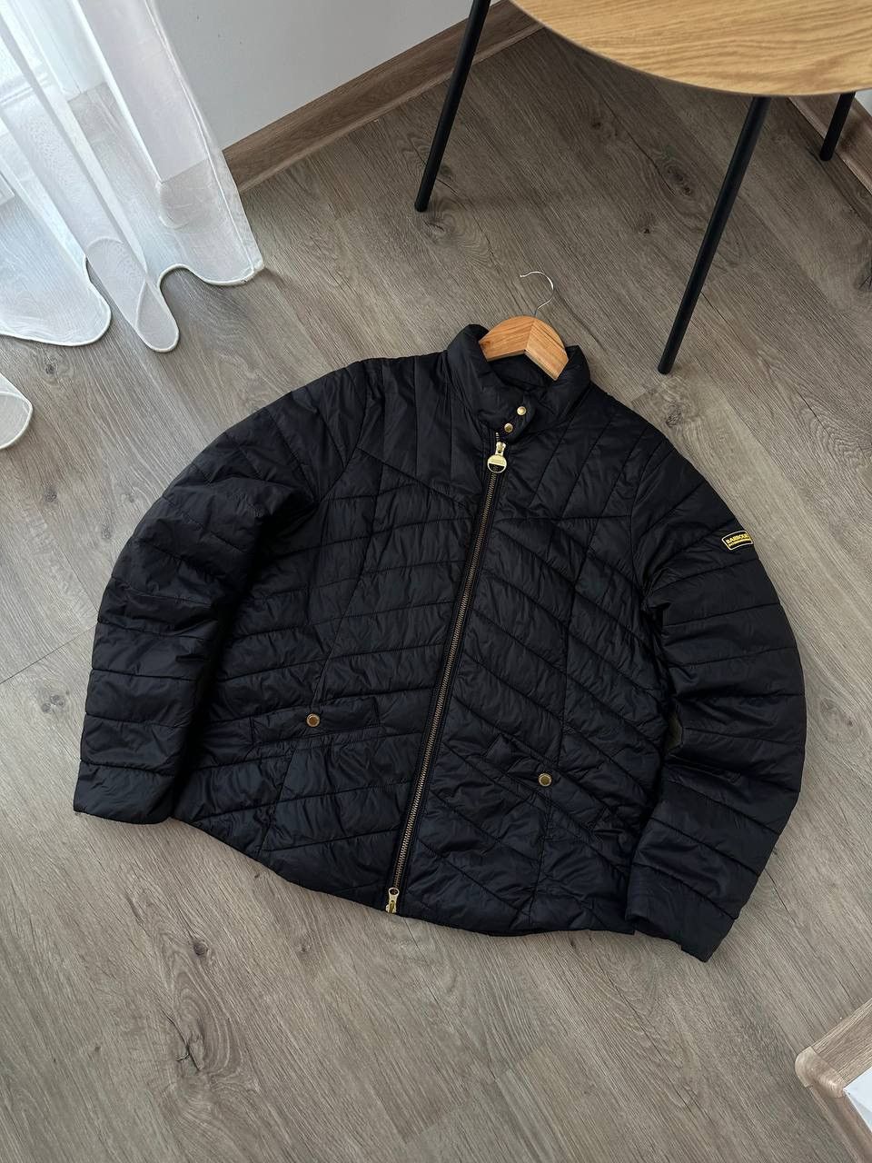 Barbour Vintage Barbour International Quilted Jacket Black Moto Size US M / EU 48-50 / 2 - 1 Thumbnail