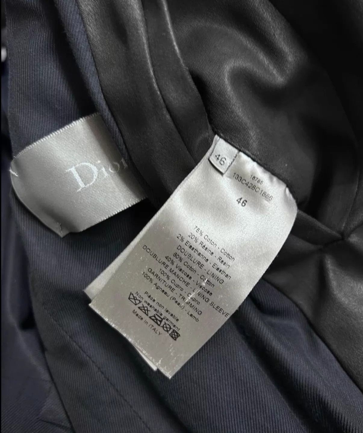 Dior Dior Homme distressed trim coated jacket Size US S / EU 44-46 / 1 - 7 Thumbnail