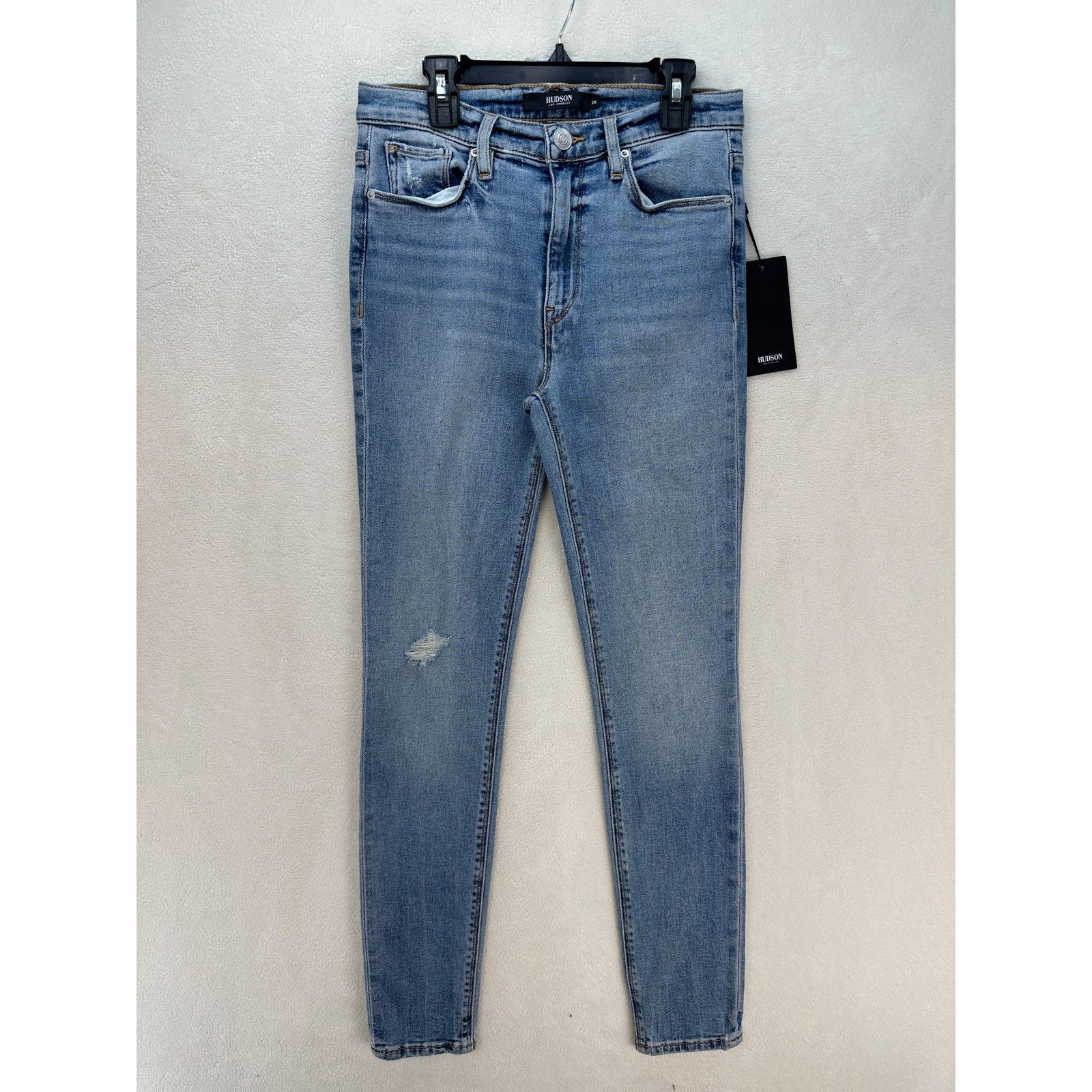 Hudson HUDSON JEANS WOMEN'S 26 BARBARA HIGH-WAIST SUPER SKINNY ANKL Size 26" / US 2 / IT 38 - 1 Thumbnail