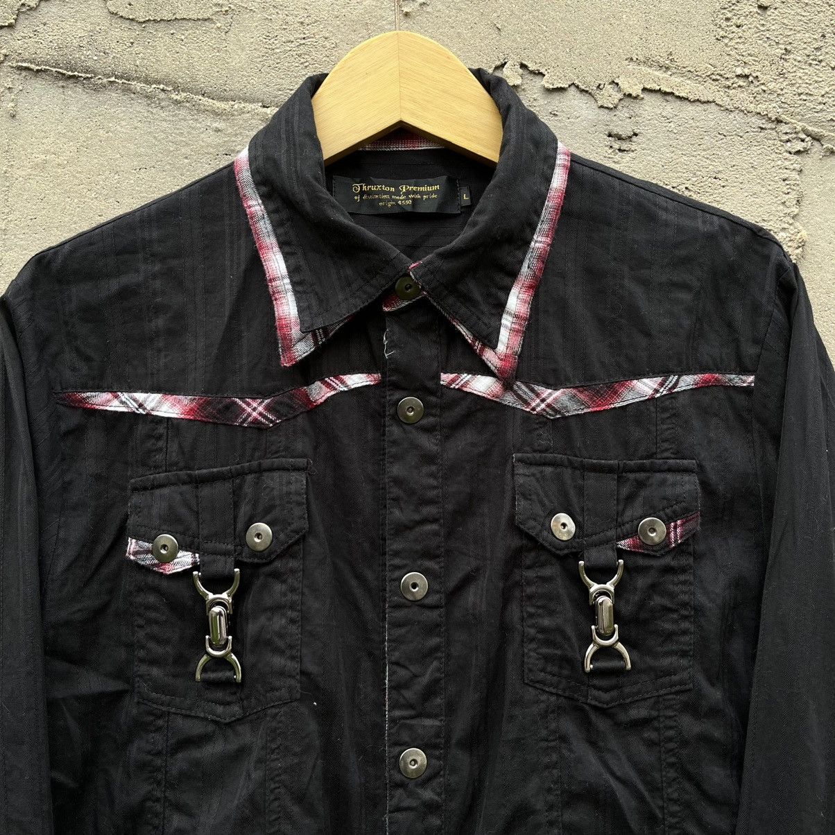 If Six Was Nine Y2K Punk shirt thruxton double neck Size US L / EU 52-54 / 3 - 4 Thumbnail
