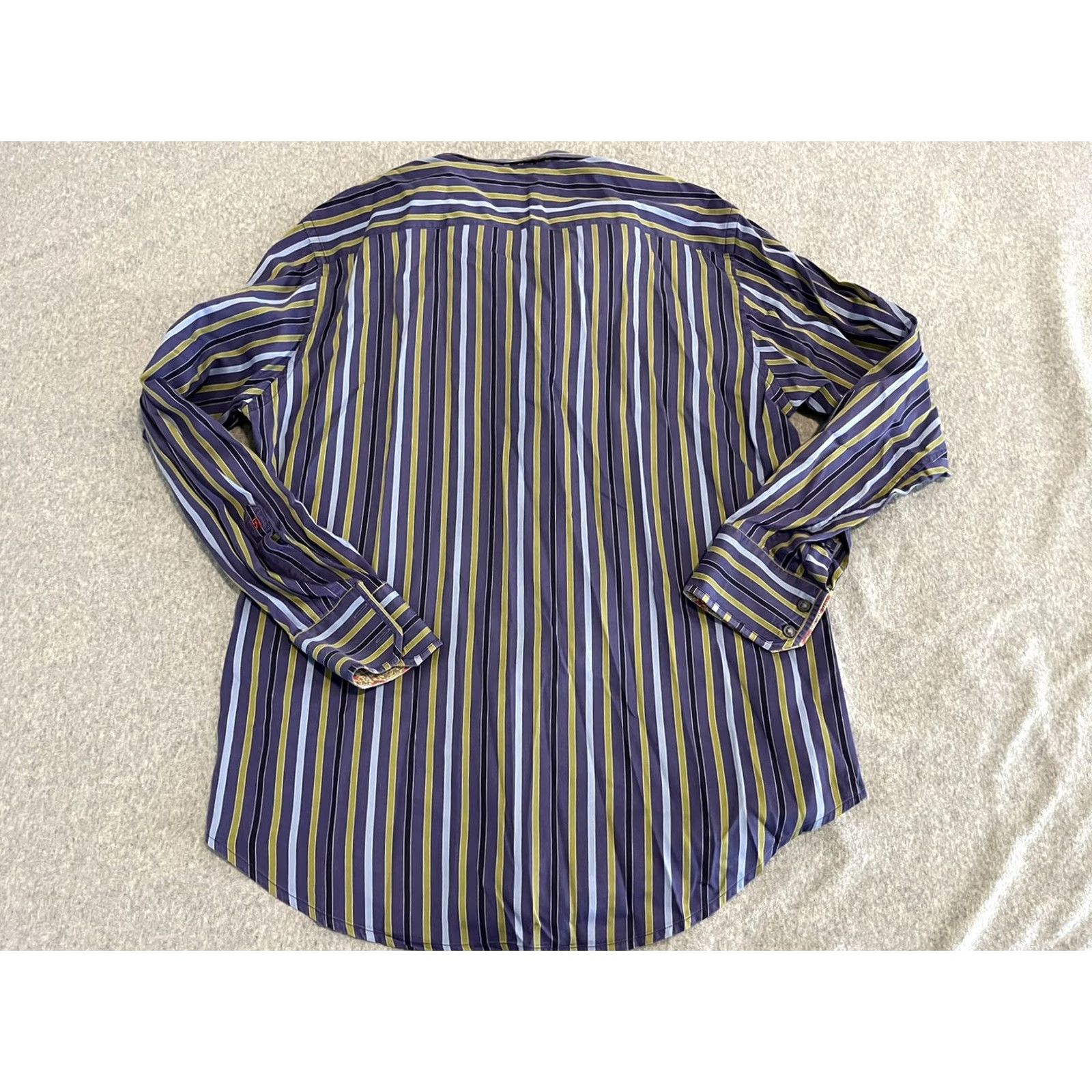 Robert Graham Robert Graham Striped Long Sleeve Button-Up Shirt Mens Large Multicolor Casual Shirt Size US L / EU 52-54 / 3 - 5 Thumbnail