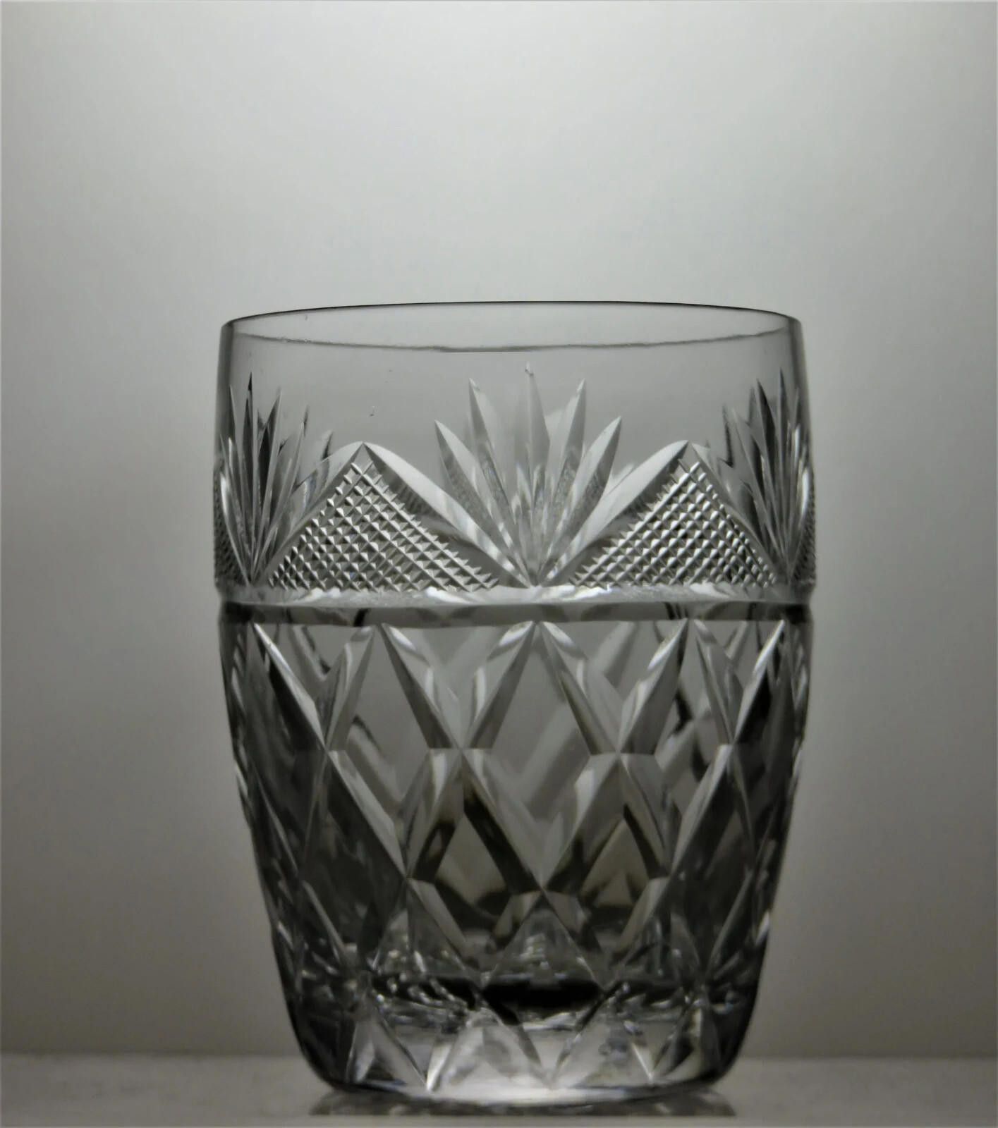 Other Webb Corbett Crystal Set Of 3 Cut Barrel Tumblers 3 3/4" Size ONE SIZE - 3 Thumbnail