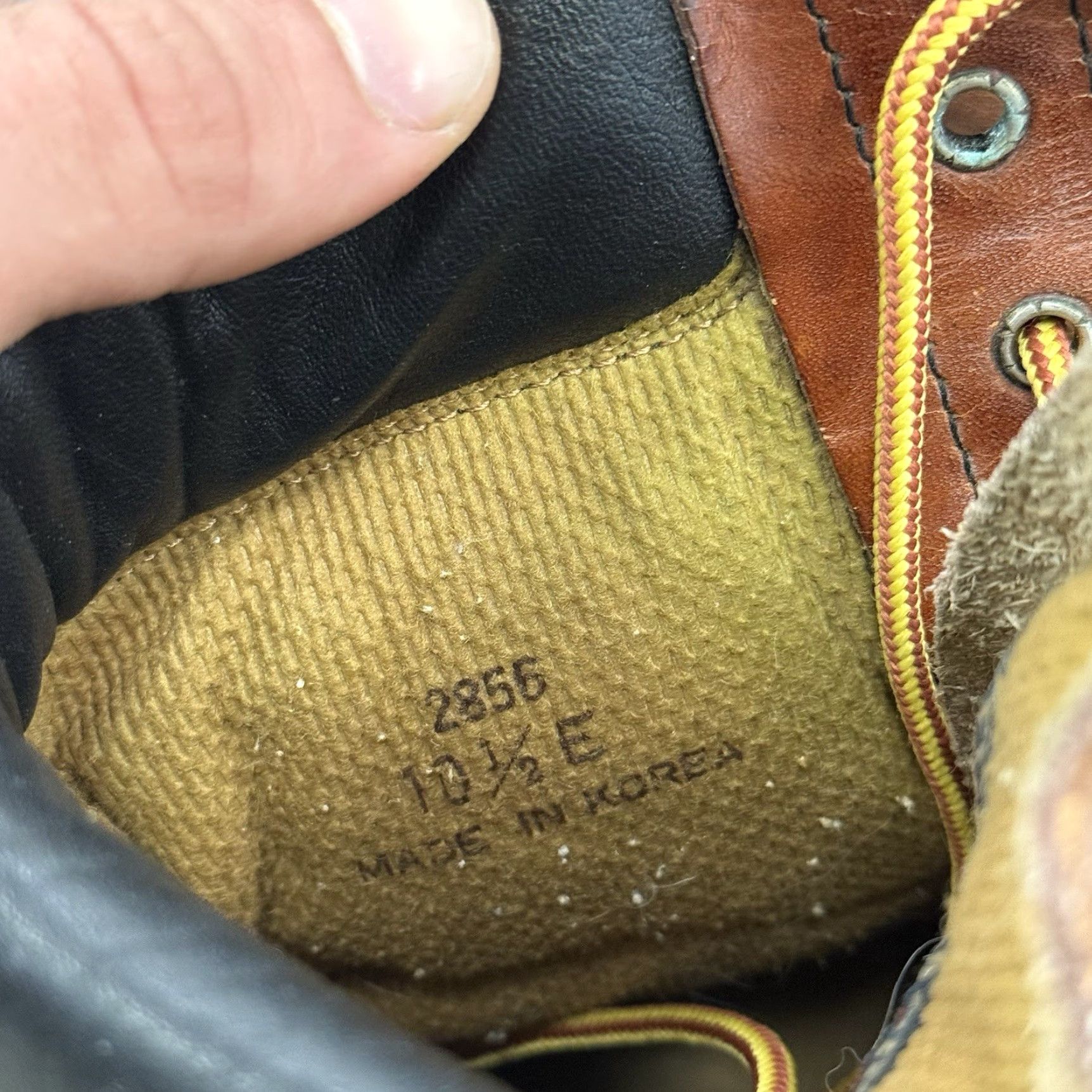 Vintage VINTAGE Knapp Boot Mens Work Brown Leather 10.5 E Chukka Distressed Leather Upper Outsole 2856 Distressed Size US 11 / EU 44 - 3 Thumbnail