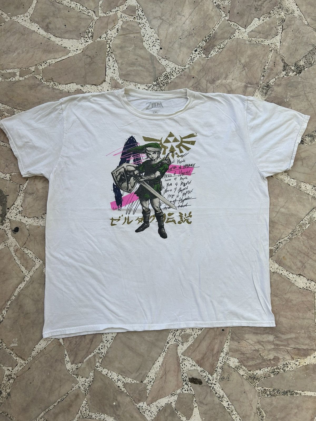 Nintendo Zelda by Nintendo 2016 Fronthit White Tee Size US M / EU 48-50 / 2 - 2 Thumbnail