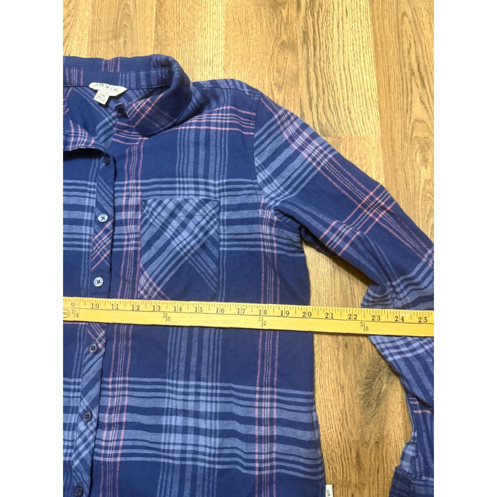 Orvis Orvis Shirt, Women’s Size Large, Blue Pink Plaid Long Sleeve Button-Up Shirt Size L / US 10 / IT 46 - 6 Thumbnail