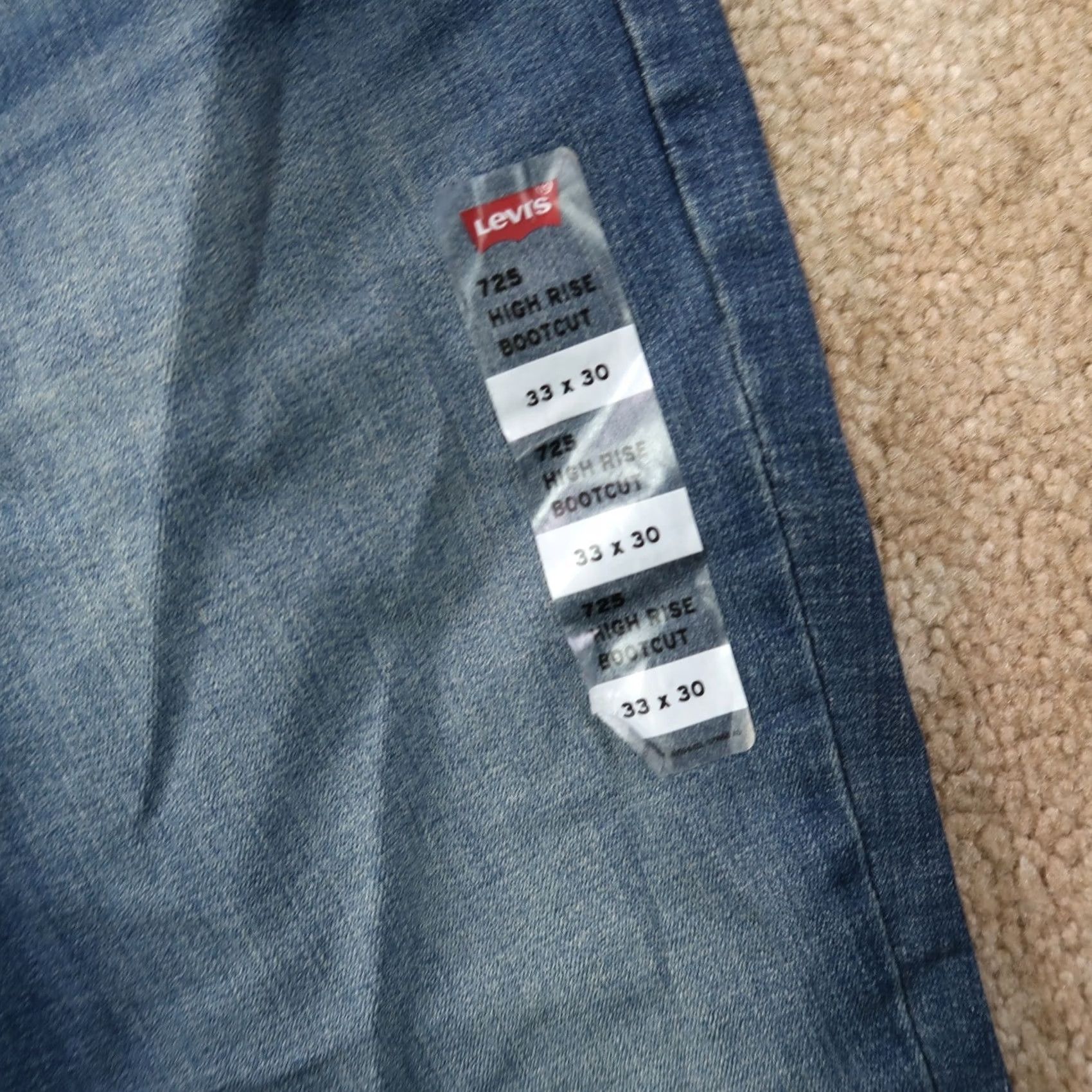 Levi's Levi's 725 Boot Cut Jeans Women's 33 Blue Denim Stretch Pants Regular High Rise 5-Pocket Brand Levi's Size 24" / US 00 / IT 34 - 3 Thumbnail