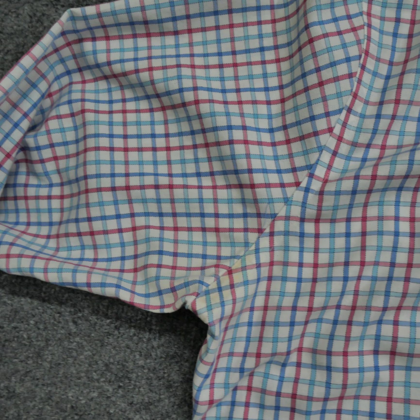 Peter Millar Peter Millar Shirt Mens Large Blue Red Plaid Button Up Long Sleeve Nanoluxe Knit Cotton Casual Classic Preppy Logo Mens Size US L / EU 52-54 / 3 - 5 Thumbnail