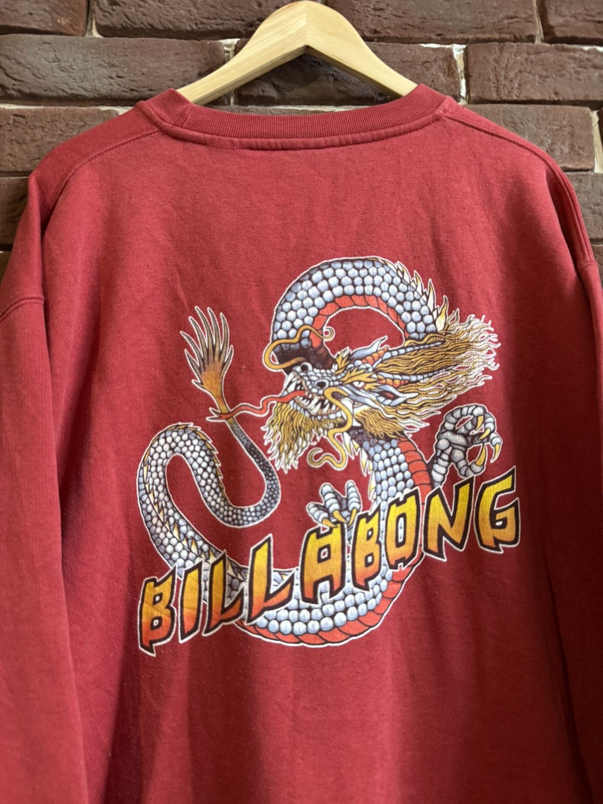 Billabong Vintage 90s Billabong Dragon Japanese Surfboards Hoodie rare Size US L / EU 52-54 / 3 - 11 Thumbnail