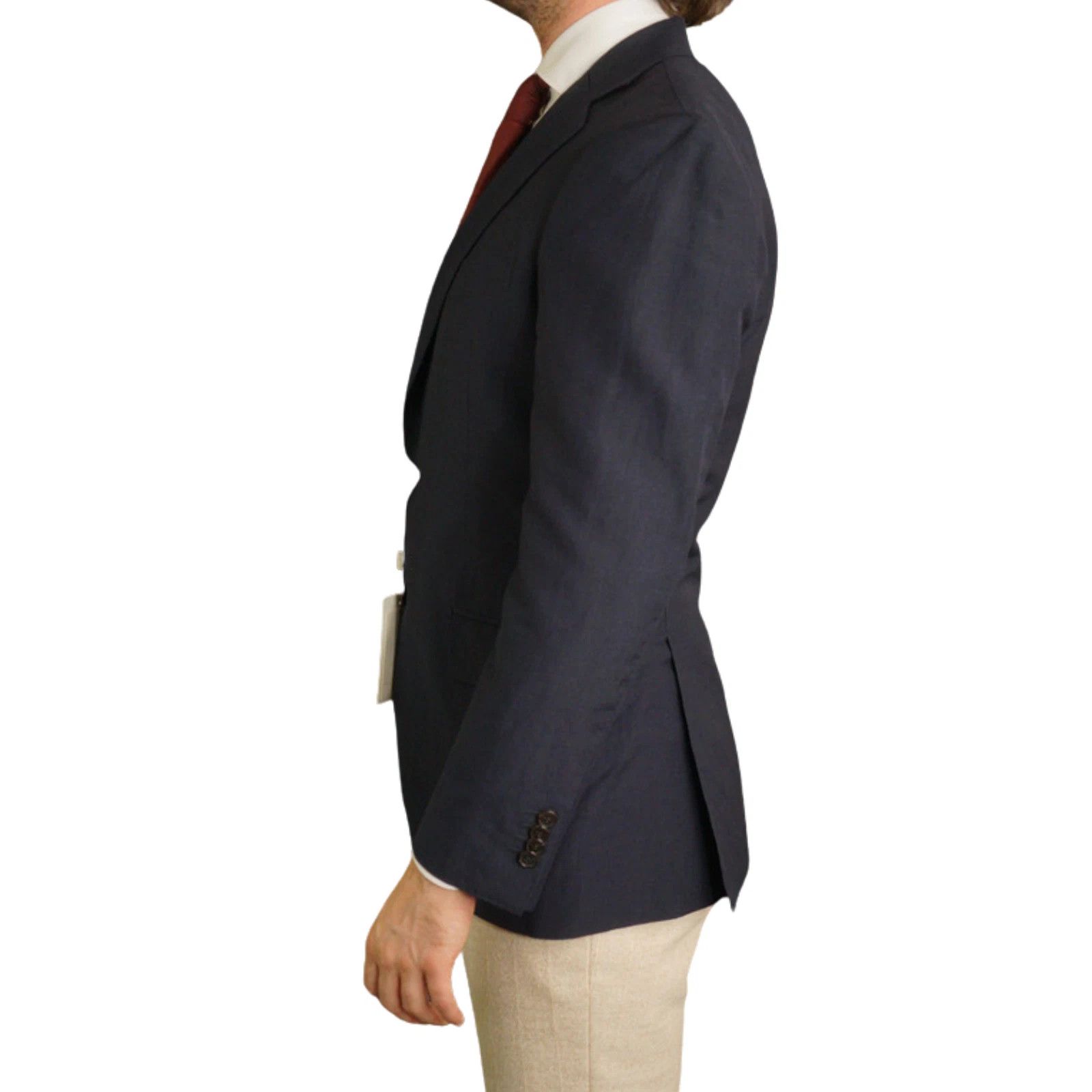 Suitsupply Men Suitspply Blazer Lazio Int Navy Wool Linen Angelico US38 Size 38R - 4 Thumbnail