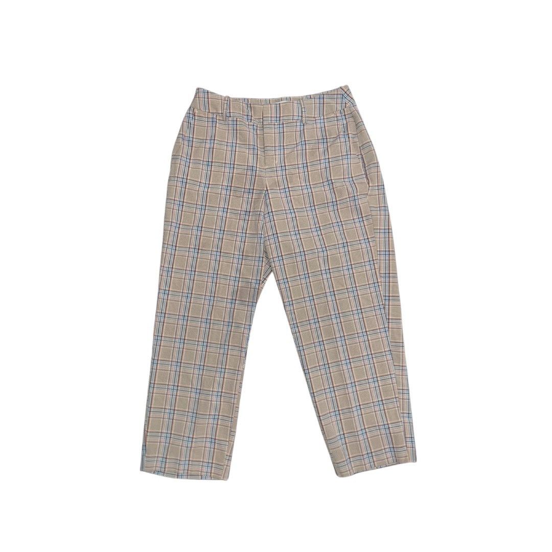 Target Basics A New Day Plaid Plaid Wide Leg Cropped Trousers Stretch Pant Size 32" / US 10 / IT 46 - 1 Thumbnail
