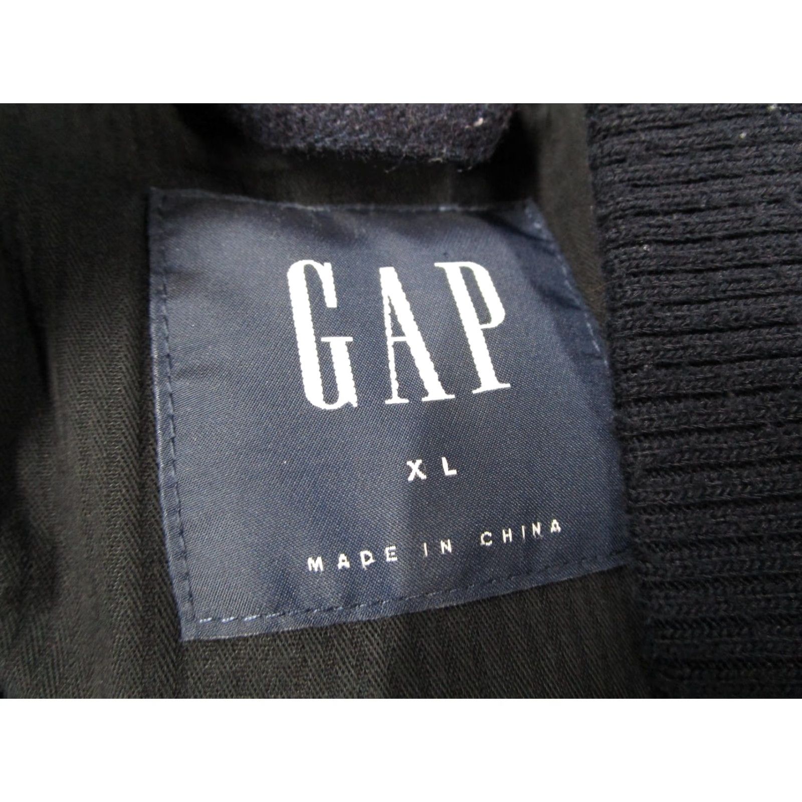 Gap GAP Jacket Mens XL Navy Wool Blend Bomber Snap Button Raglan Lined Pockets Jacket Coat Shirt? Size US XL / EU 56 / 4 - 2 Thumbnail