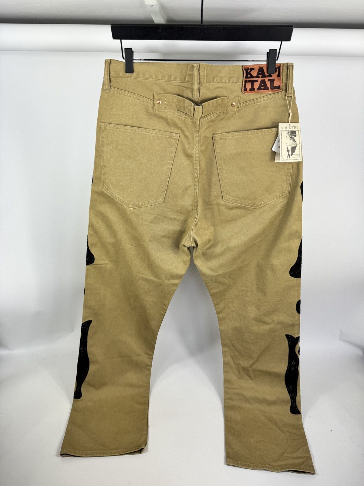 Kapital KAPITAL BONE STICH DENIM TROUSERS FITS W34 Size US 36 / EU 52 - 2 Thumbnail