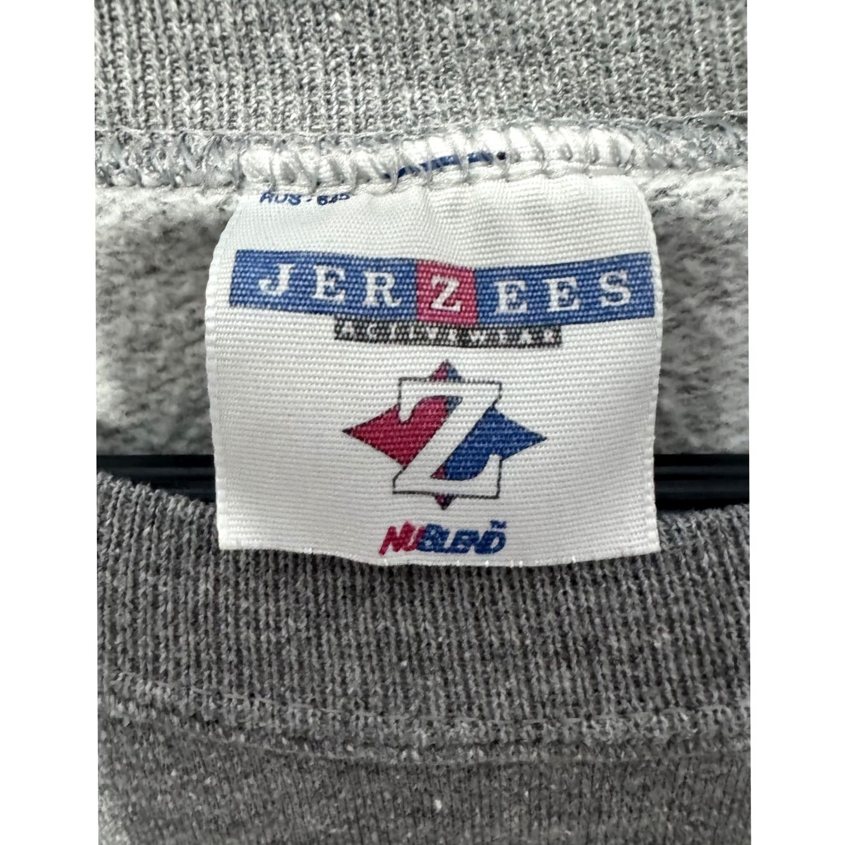 Jerzees VINTAGE Gentry Pioneers Mens Sweatshirt Crewneck Gray XL Pullover Graphic Print Preshrunk Size US XL / EU 56 / 4 - 7 Thumbnail