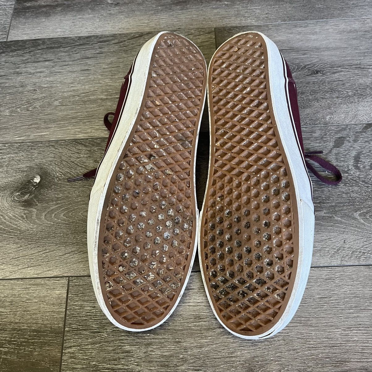 Vans × Vintage Vans Old Skool Low Skate Shoes Burgundy Maroon & White 11.5 Size US 11.5 / EU 44-45 - 5 Thumbnail