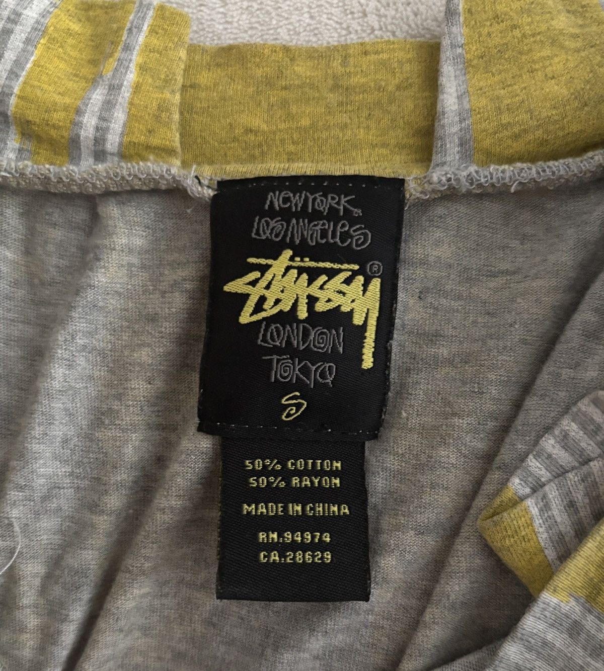 Stussy Y2K STUSSY Mod Midi Dress. Yellow and Gray. Excellent Cond Size S / US 4 / IT 40 - 5 Thumbnail
