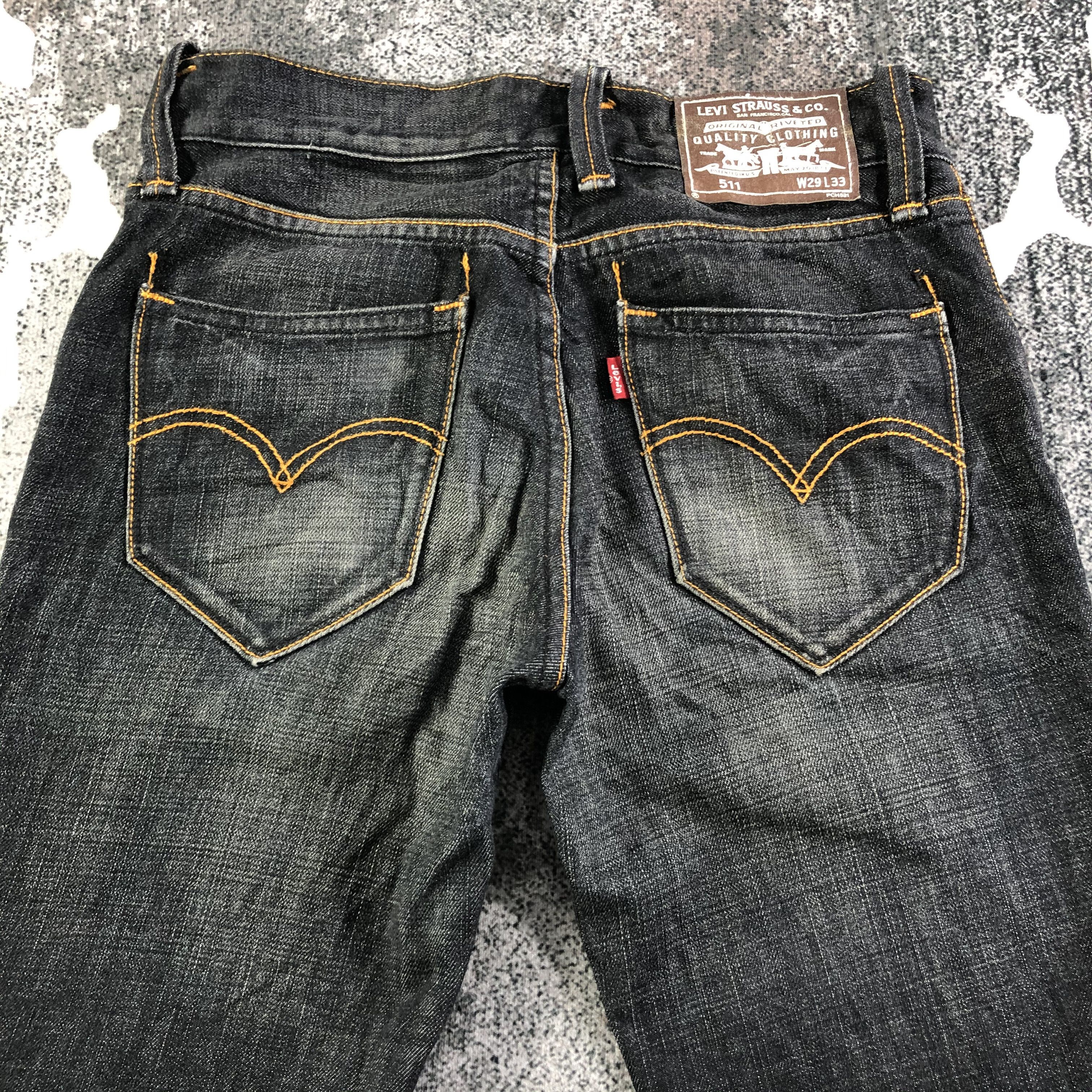 Levi's Levis 511 Faded Black Slim Fit Jeans KJ2154 Size US 29 - 4 Thumbnail
