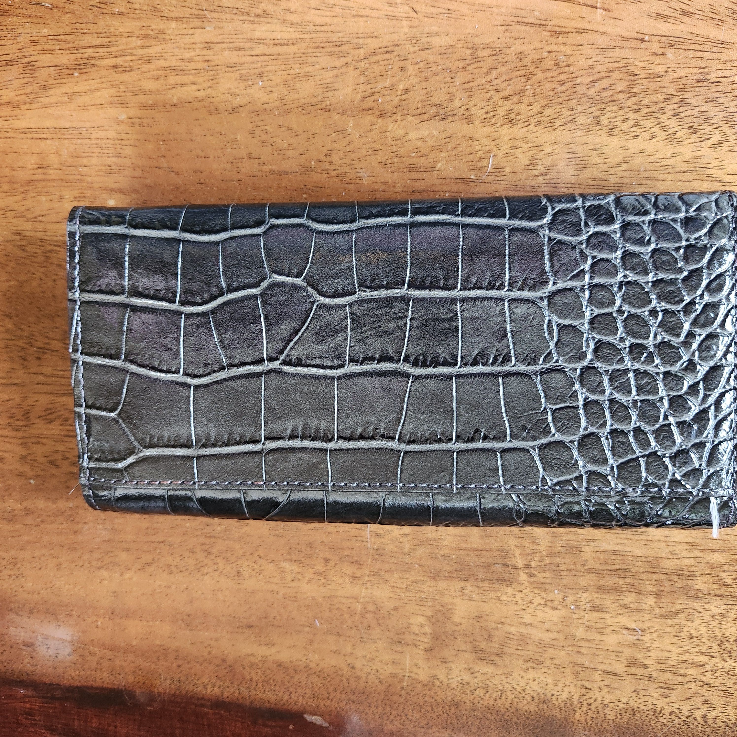 Kate Spade Kate Spade New York Black Crocodile Leather Wallet Clutch Size ONE SIZE - 2 Thumbnail