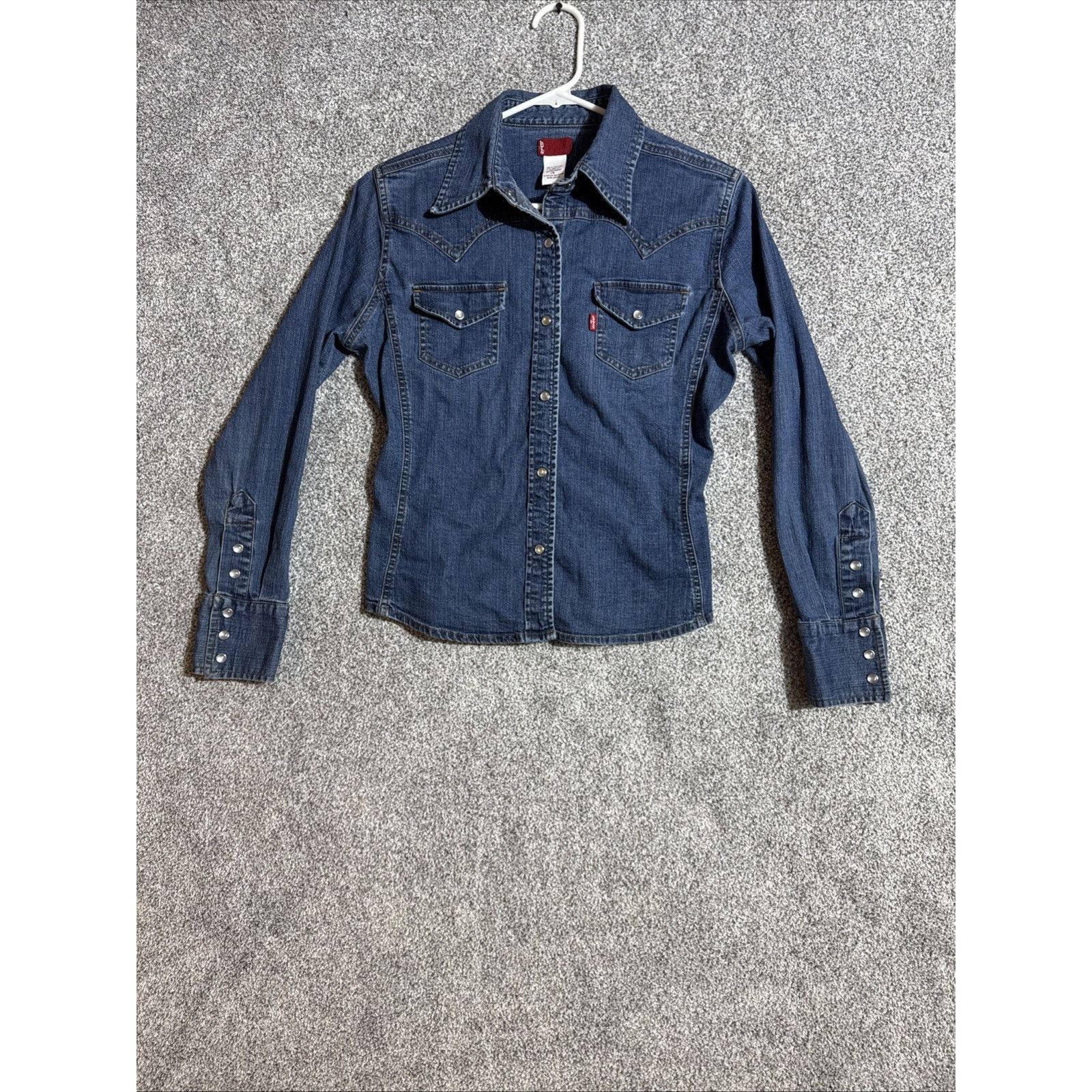 Levi's Levis Jean Jacket Womens Small Pearl Snap Paris Hilton Y2K Size S / US 4 / IT 40 - 1 Thumbnail