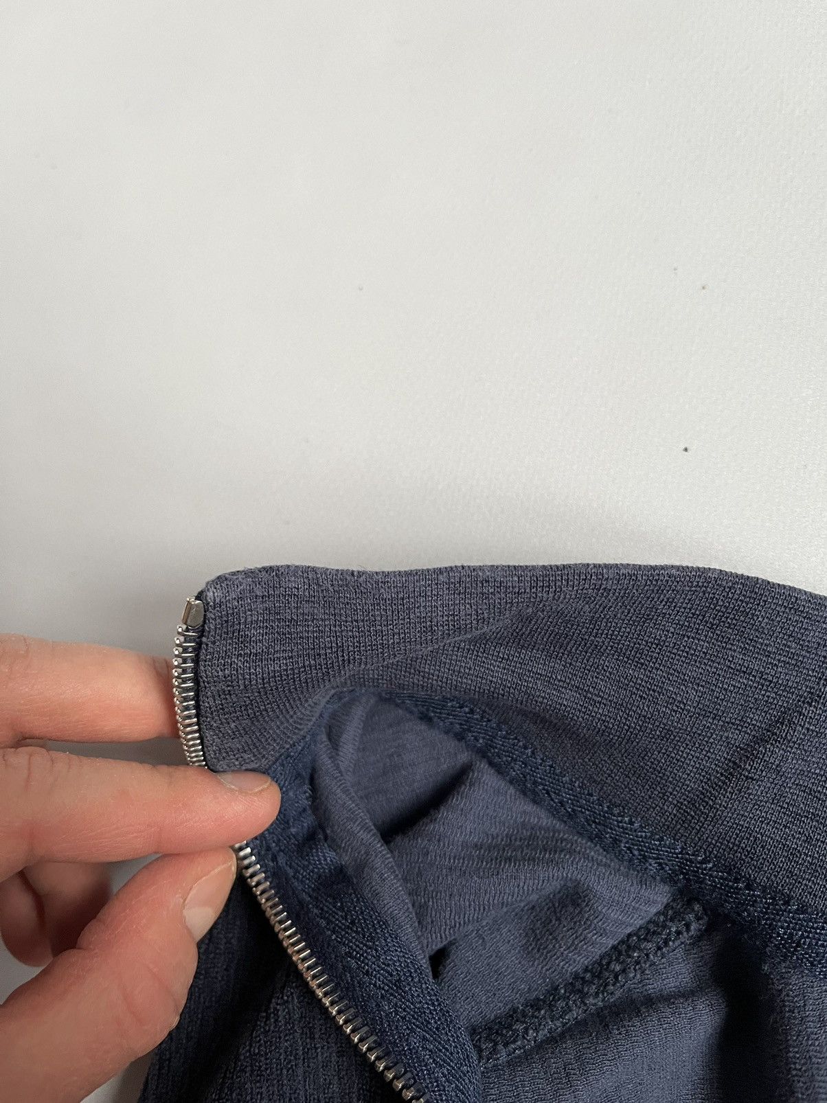 Designer × Orlebar Brown Orlebar Brown Men Blue Teddy Texture Zip Sweatshirt Size US M / EU 48-50 / 2 - 9 Thumbnail