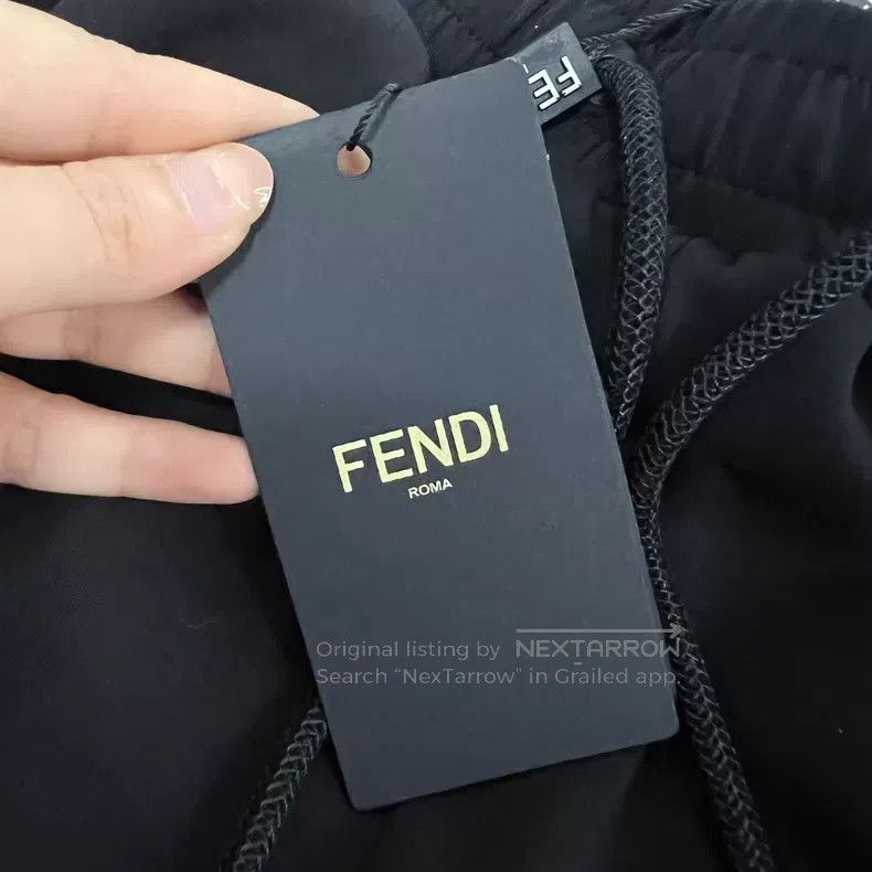 Fendi Fendi Black Logo Short Pants Size US 28 / EU 44 - 4 Thumbnail