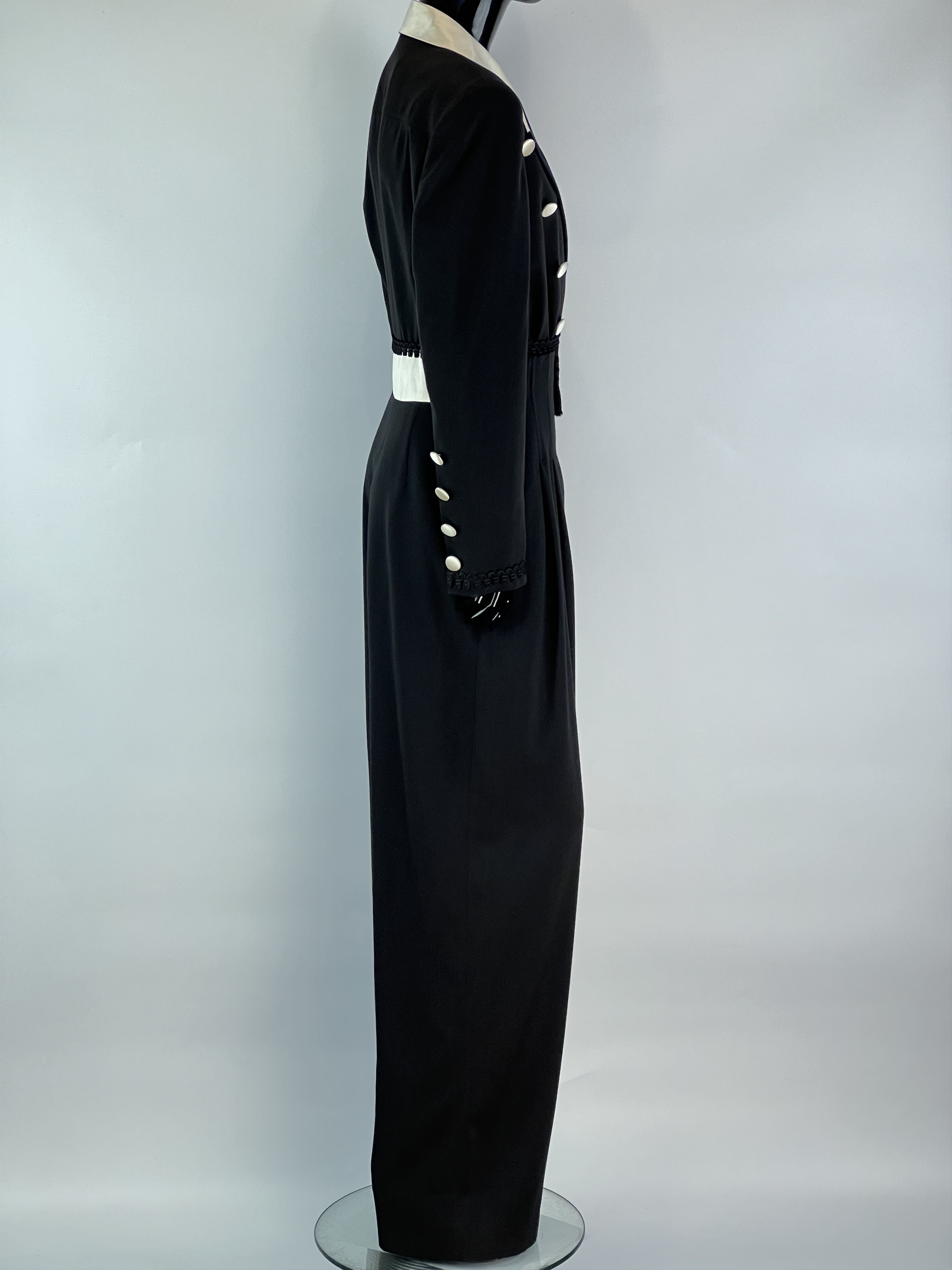 Escada Escada by Margaretha Ley Rare Vtg Wool Silk Jumpsuit Size 38 Size 30" / US 8 / IT 44 - 2 Thumbnail