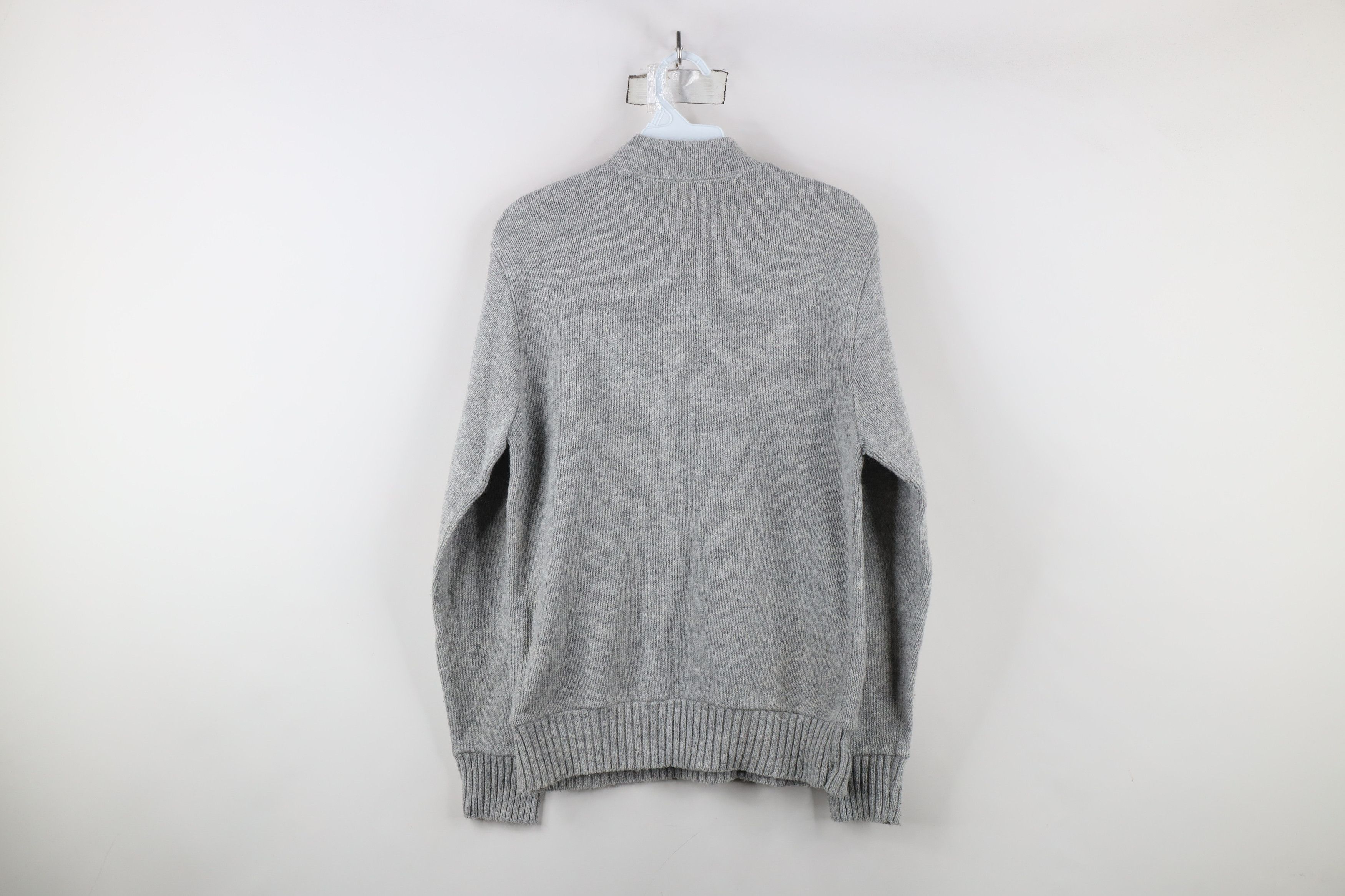 Vintage Vintage 70s Streetwear Knit Henley Sweater Heather Gray USA Size US M / EU 48-50 / 2 - 8 Thumbnail