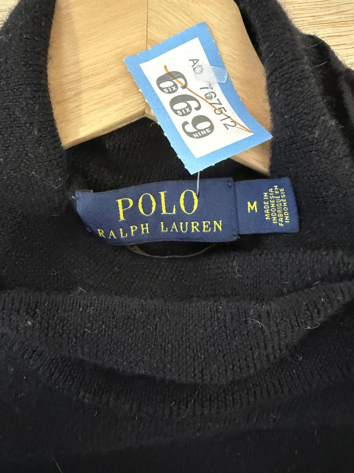 Polo Ralph Lauren Polo Ralph Lauren Black Long Sleeve Sweater Size M Size US M / EU 48-50 / 2 - 1 Thumbnail