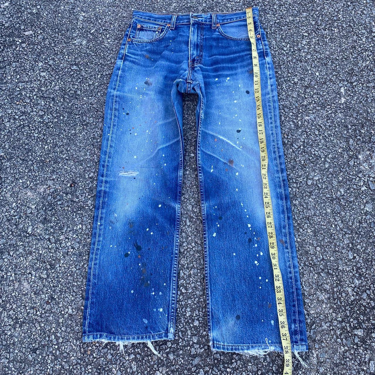 Levi's Vintage Levis 508 Dot Colour Distressed Denim Size US 31 - 6 Thumbnail