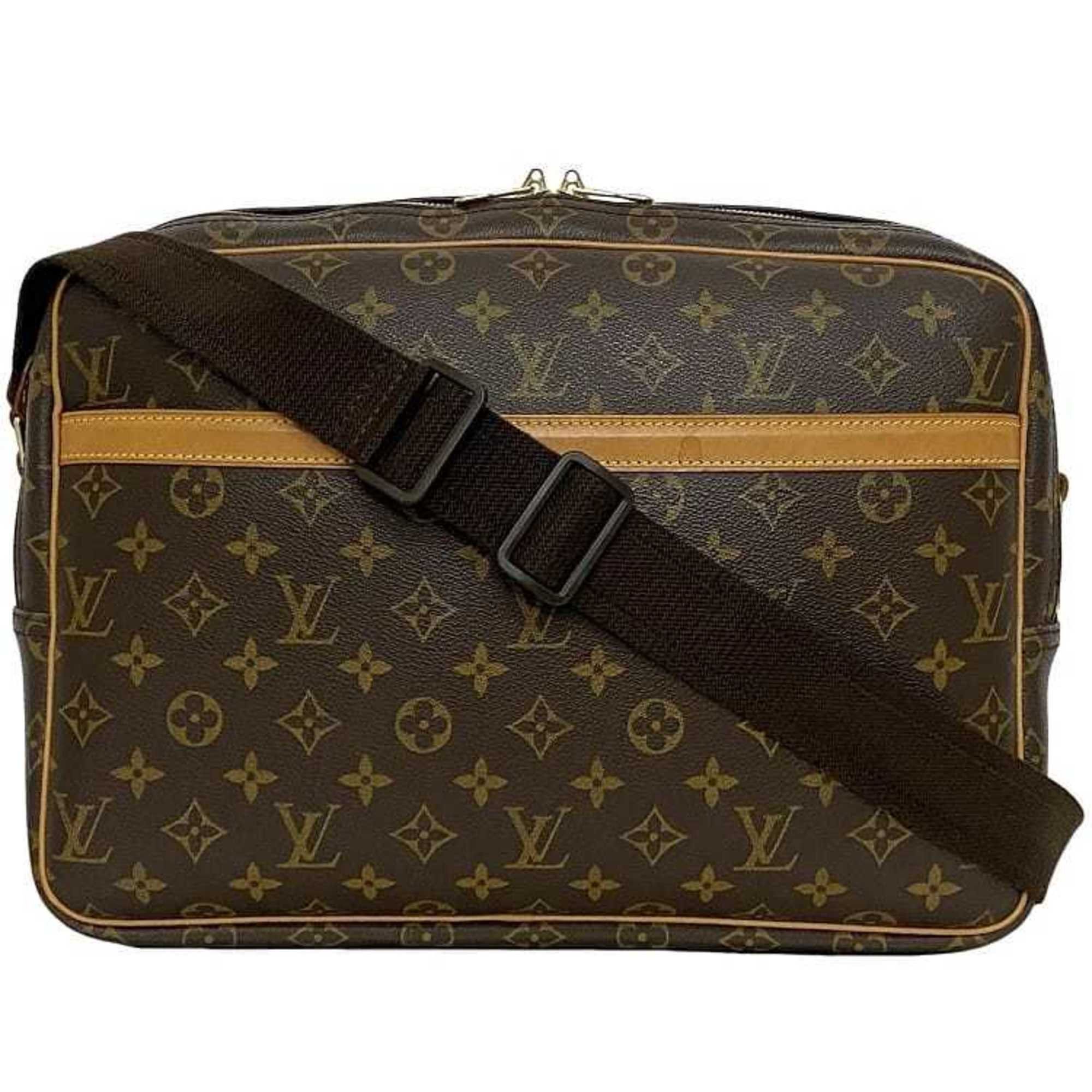 Louis Vuitton Shoulder Bag Reporter Gm F-23201 Brown Monogram M45252 Canvas Tanned Leather Sp1909 Louis Vuitton Crossbody, Women's