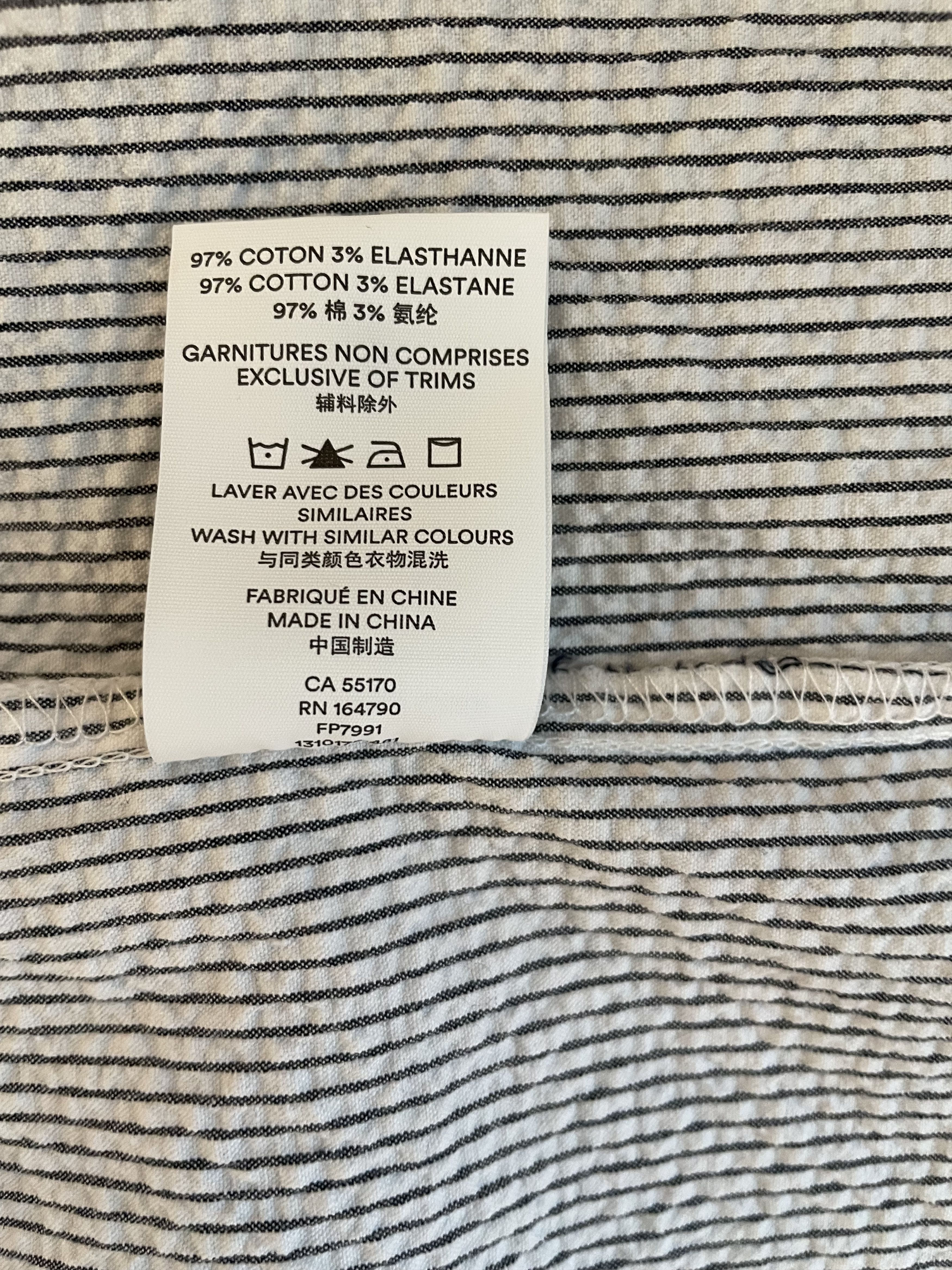 Frank & Oak Seersucker Overshirt Size US S / EU 44-46 / 1 - 6 Thumbnail