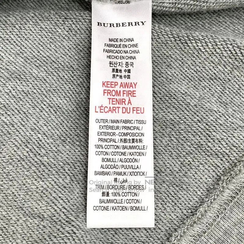 Burberry Burberry Gray Cotton Women's Jacket. Size L / US 10 / IT 46 - 7 Thumbnail